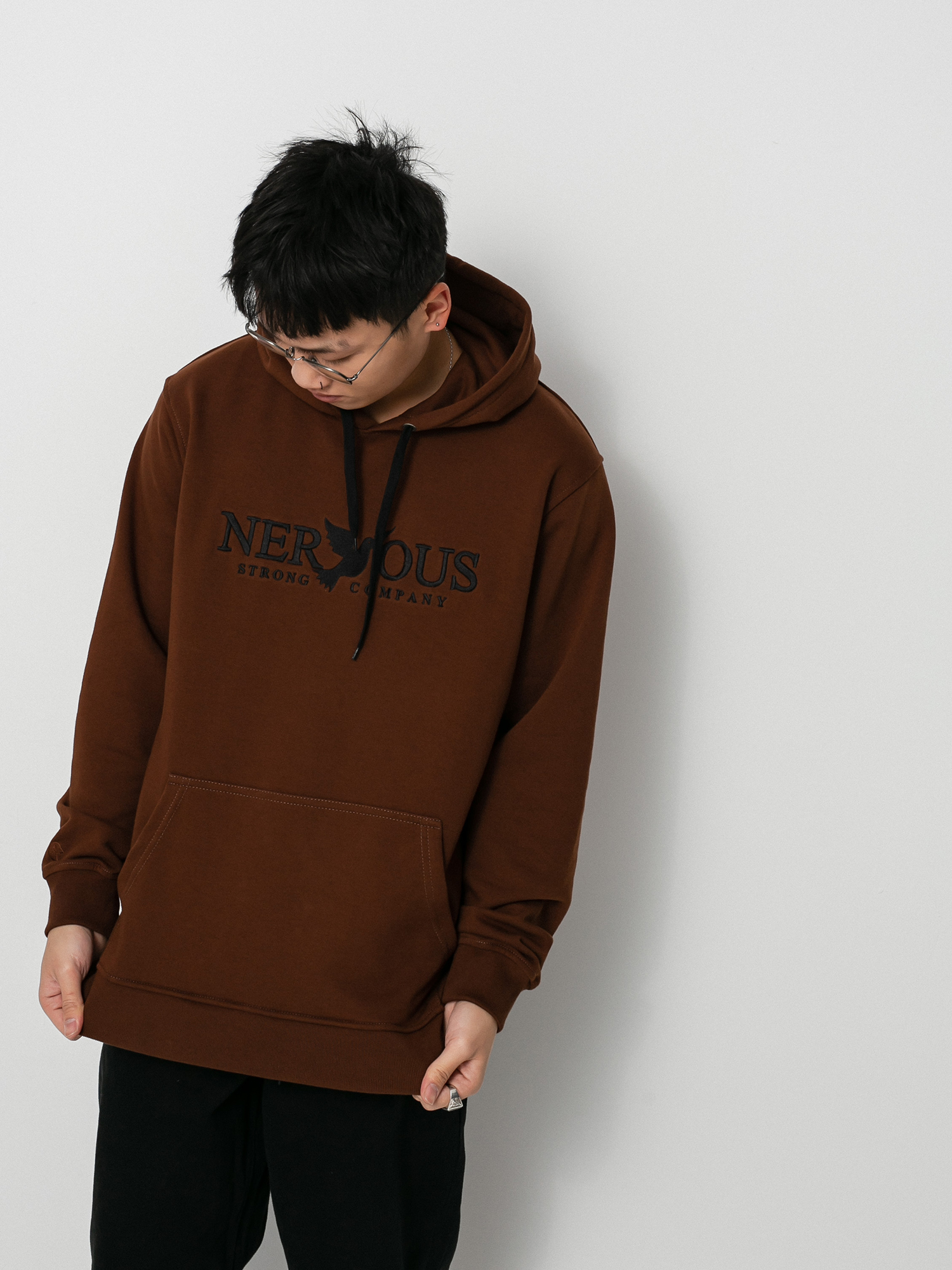 Bluza z kapturem Nervous Classic HD (brown)
