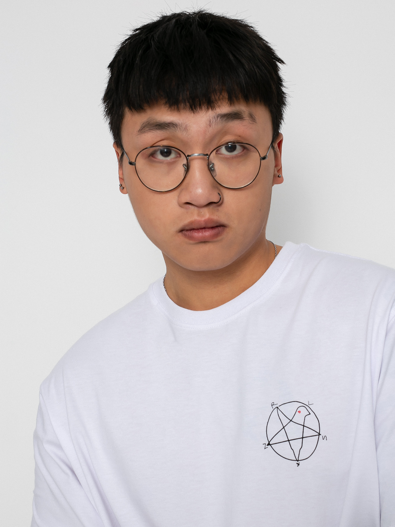 T-shirt Nervous Superstar (white)