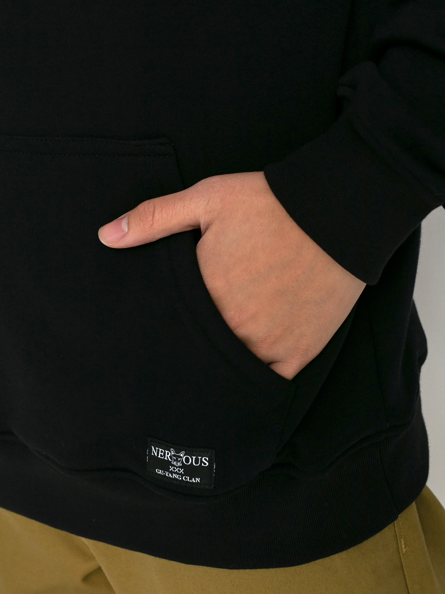 Bluza z kapturem Nervous Gu Tang Clan HD (black)