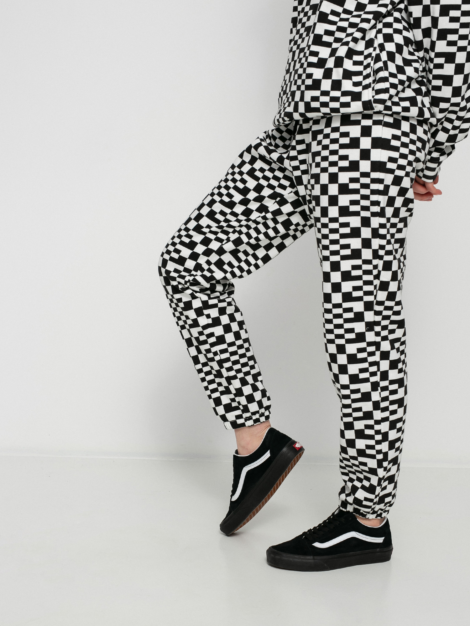 Spodnie Volcom Check U Out Wmn (black white)