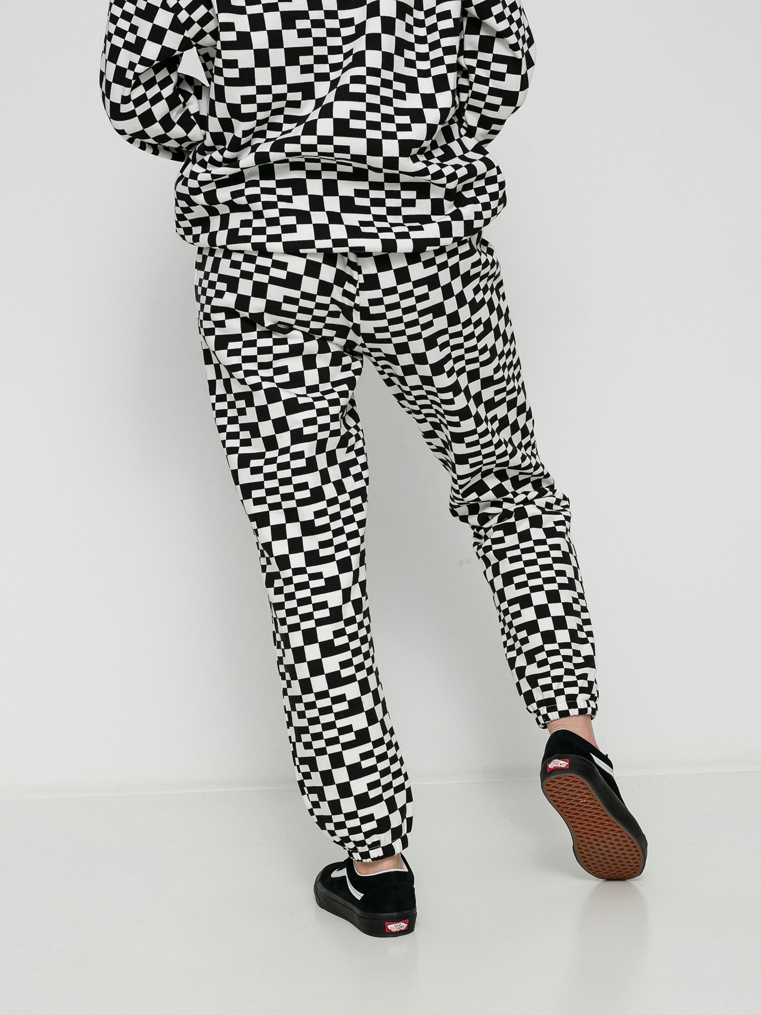 Spodnie Volcom Check U Out Wmn (black white)