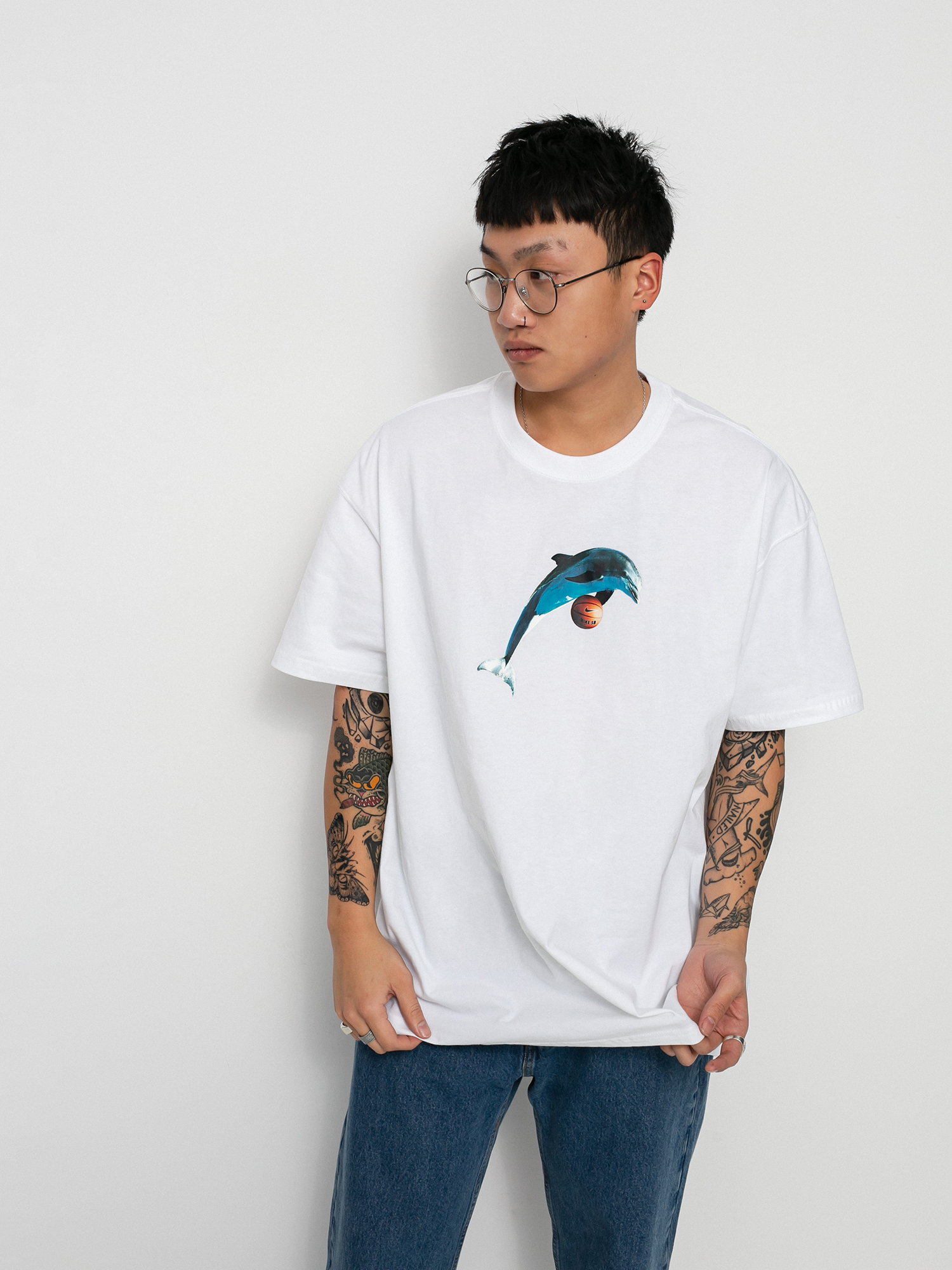 T-shirt Nike SB Bernard (white)