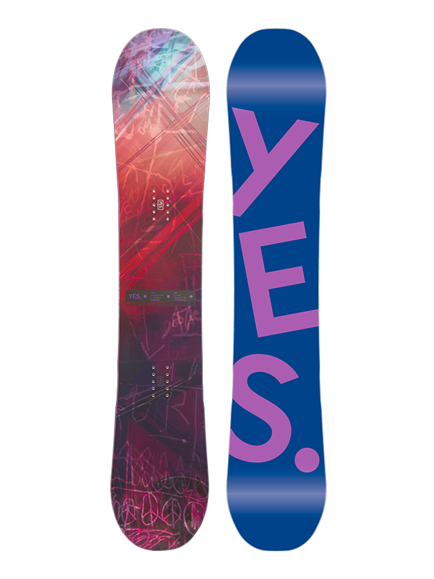 Damska Deska snowboardowa Yes Hello (blue/purple)