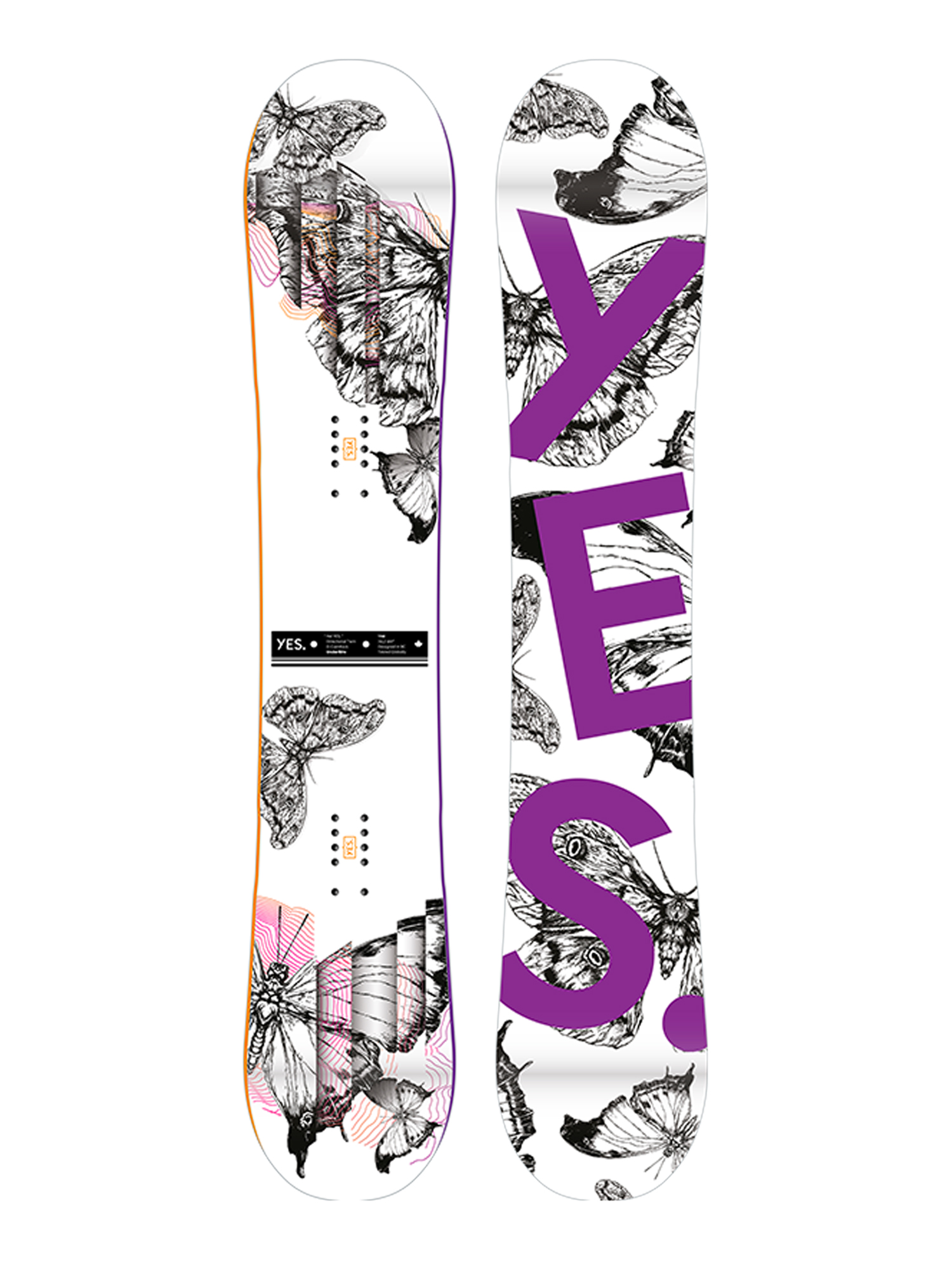 Damska Deska snowboardowa Yes Hel Yes (white/purple)