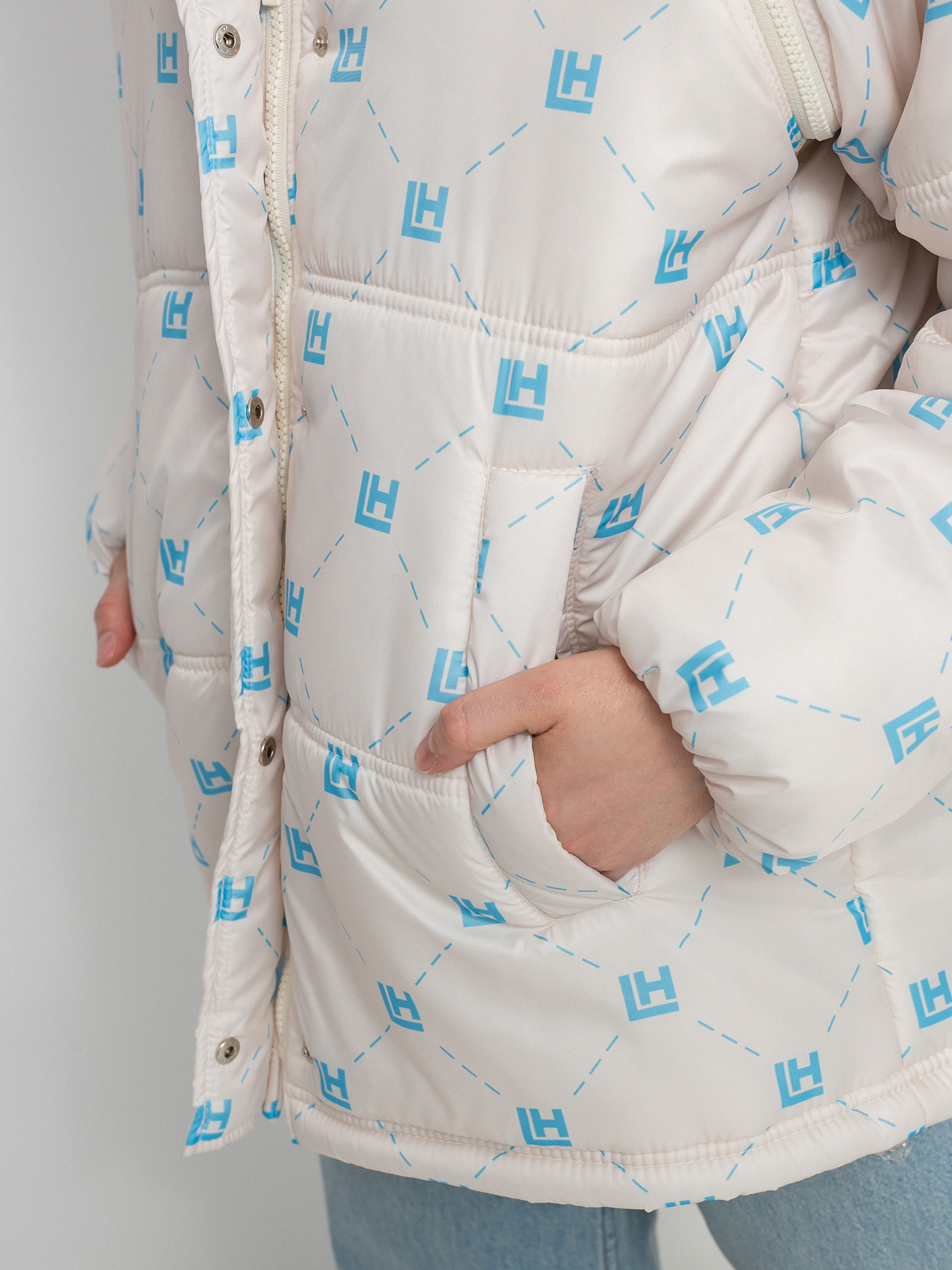 Kurtka Local Heroes Lh Monogram Puff Wmn (beige)