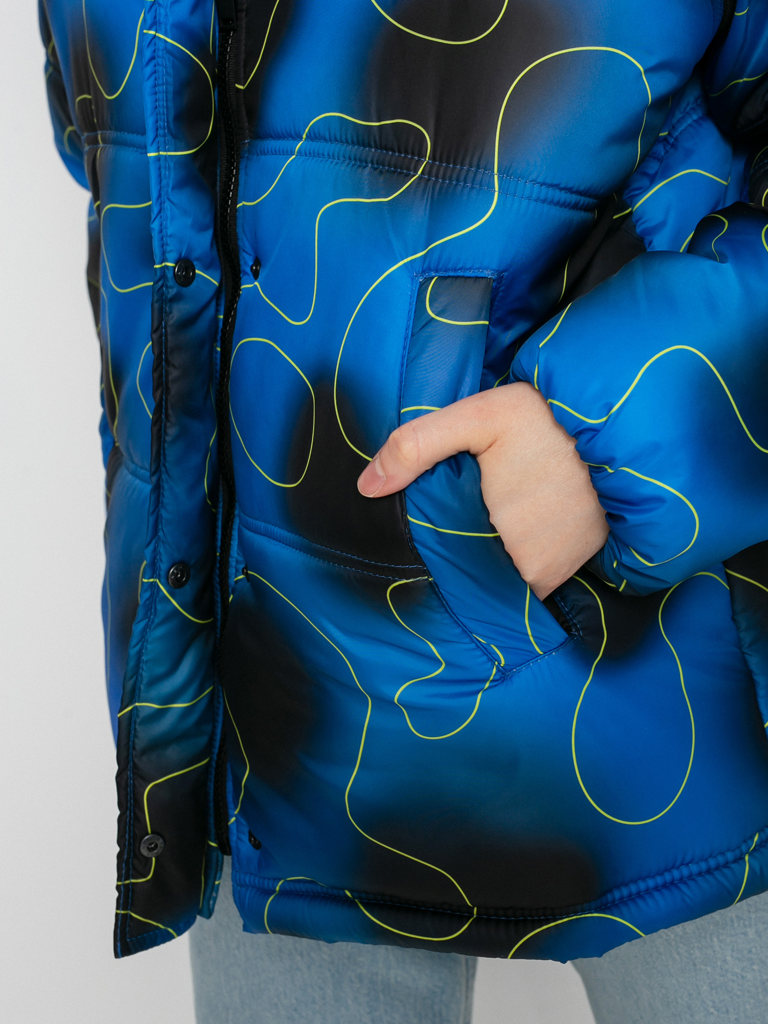 Kurtka Local Heroes Spray Puff Wmn (black/blue)