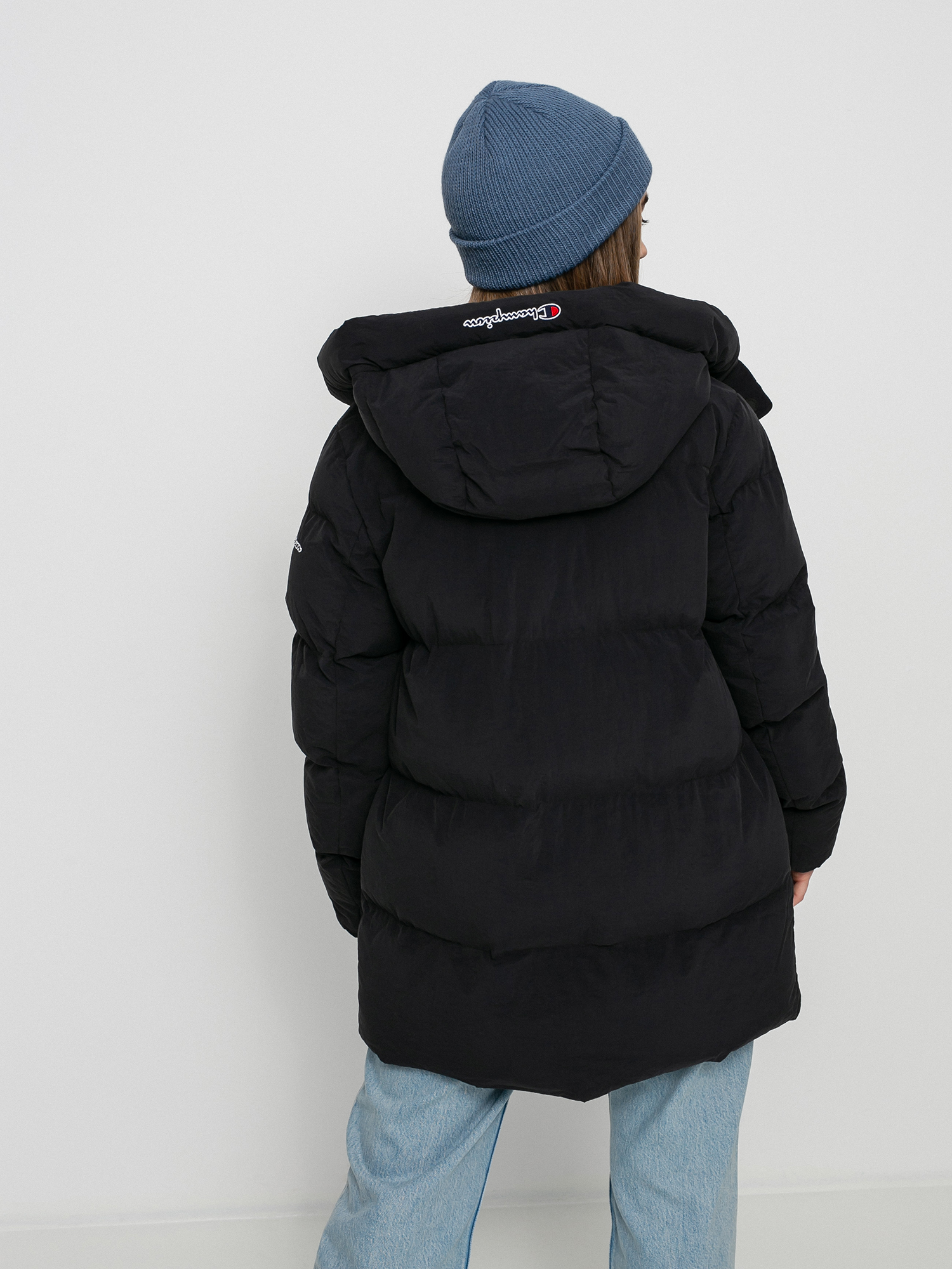 Kurtka Champion Hooded Jacket 114579 Wmn (nbk)