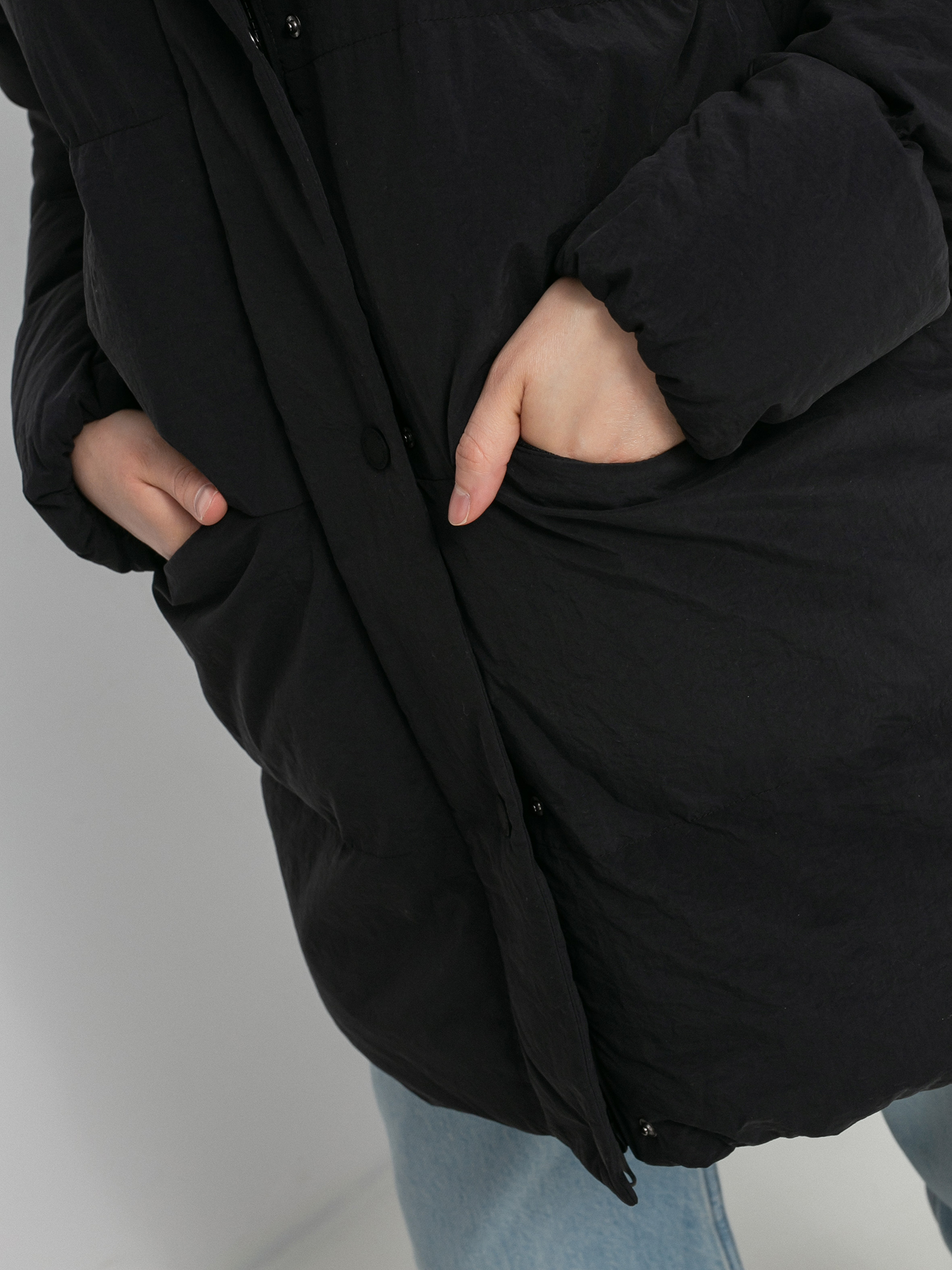 Kurtka Champion Hooded Jacket 114579 Wmn (nbk)