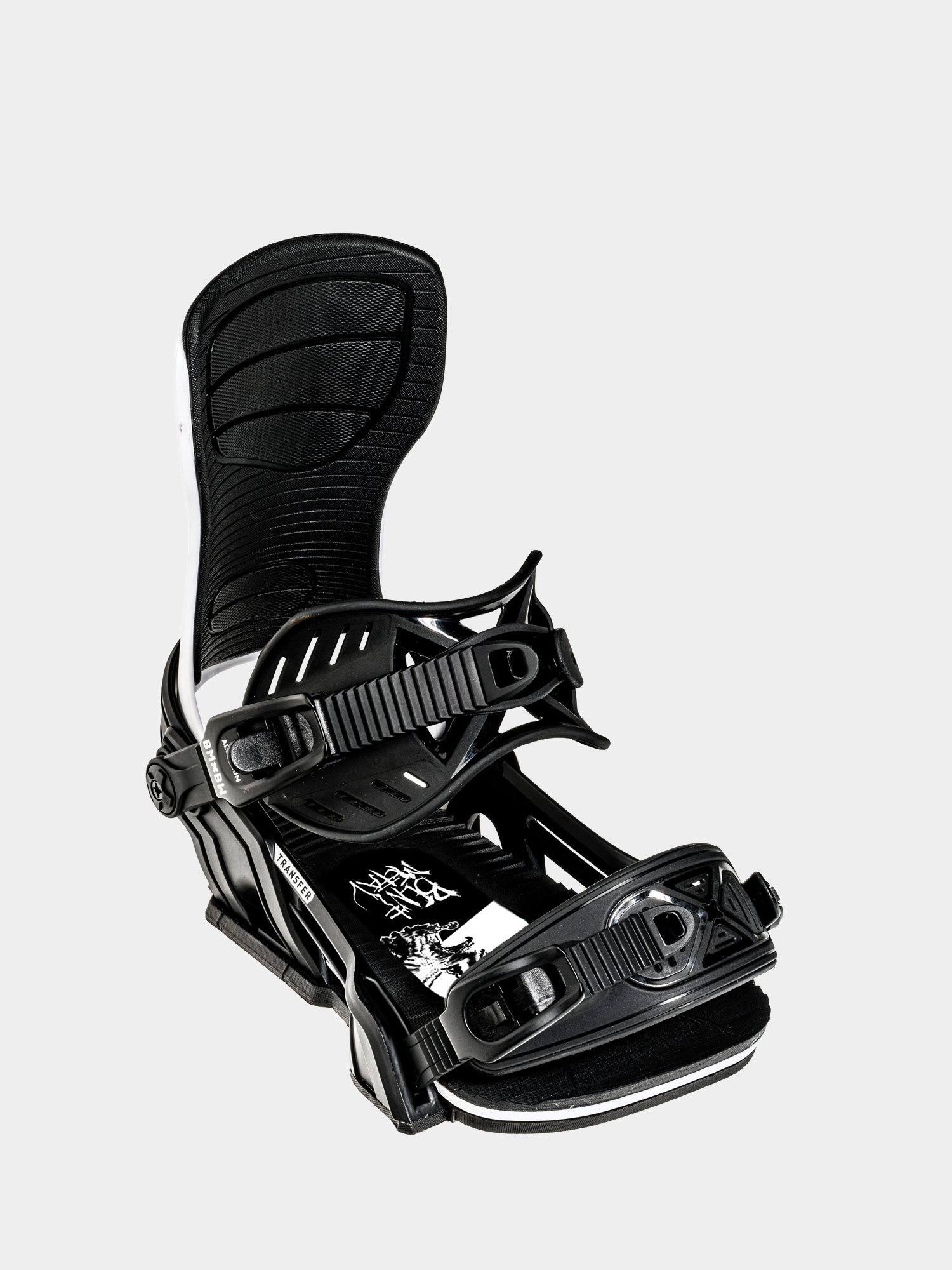 Męskie Wiązania snowboardowe Bent Metal Transfer (black/white)