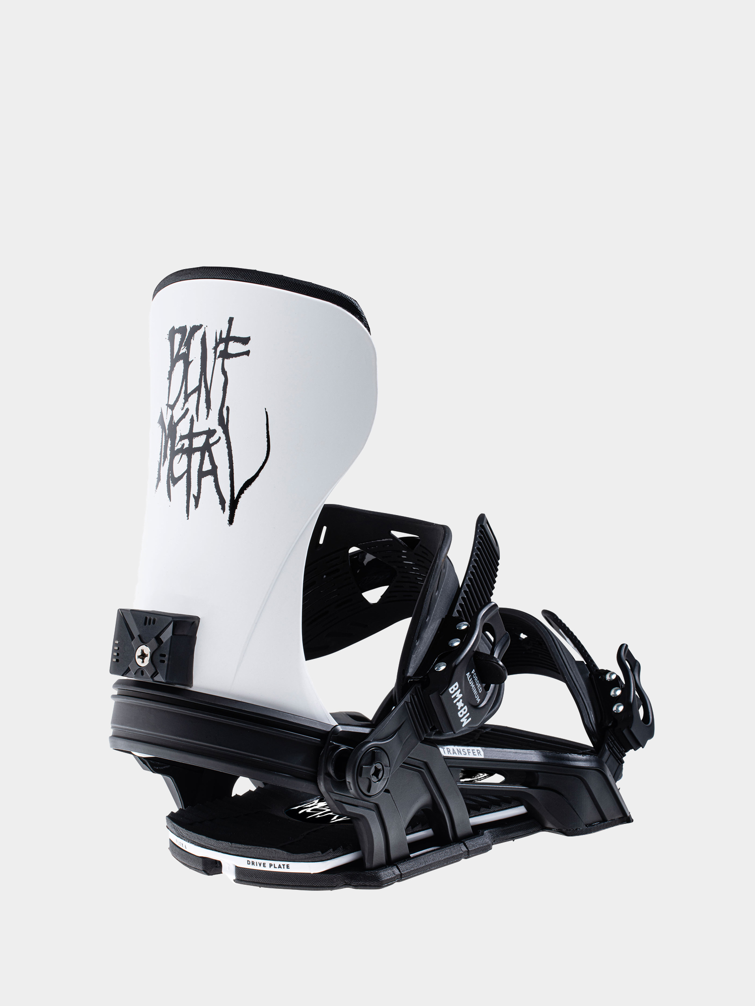 Męskie Wiązania snowboardowe Bent Metal Transfer (black/white)