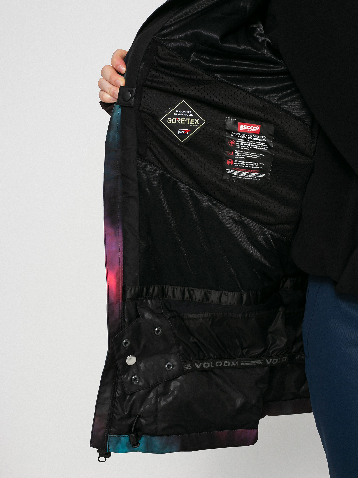 Damska Kurtka snowboardowa Volcom 3D Stretch Gore Tex (blue tie dye)