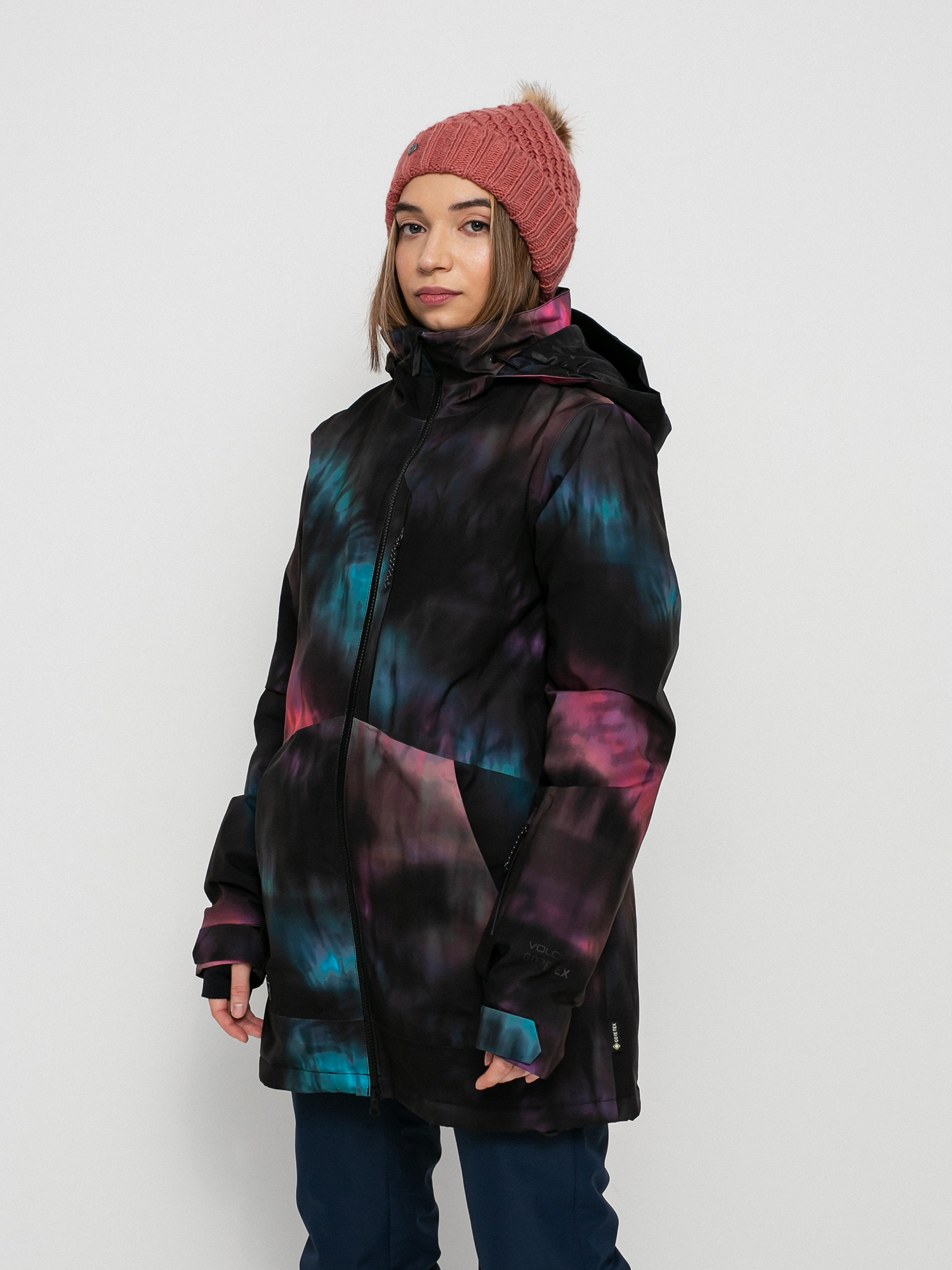 Damska Kurtka snowboardowa Volcom 3D Stretch Gore Tex (blue tie dye)