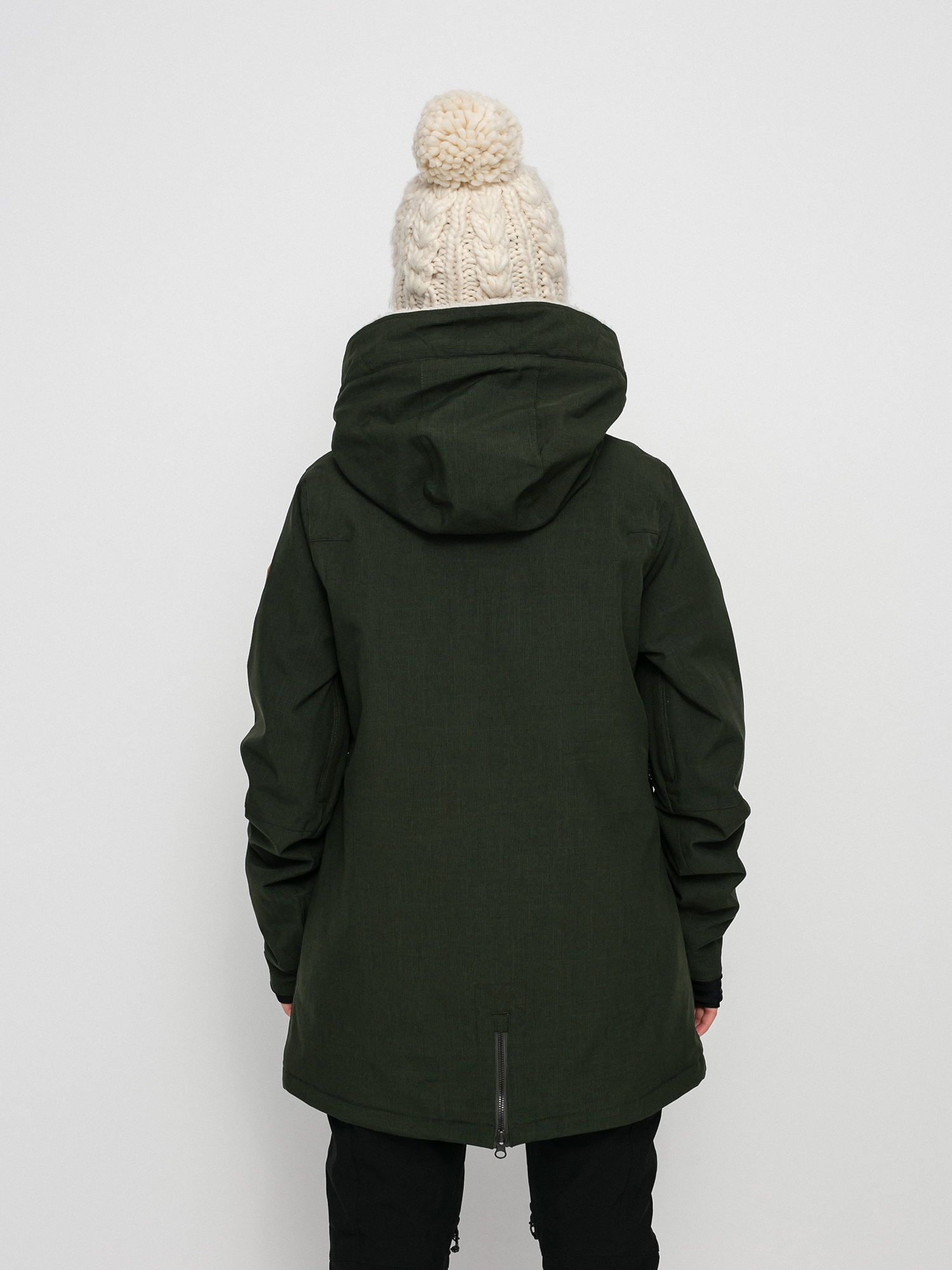 Damska Kurtka snowboardowa Volcom Shrine Ins (black green)