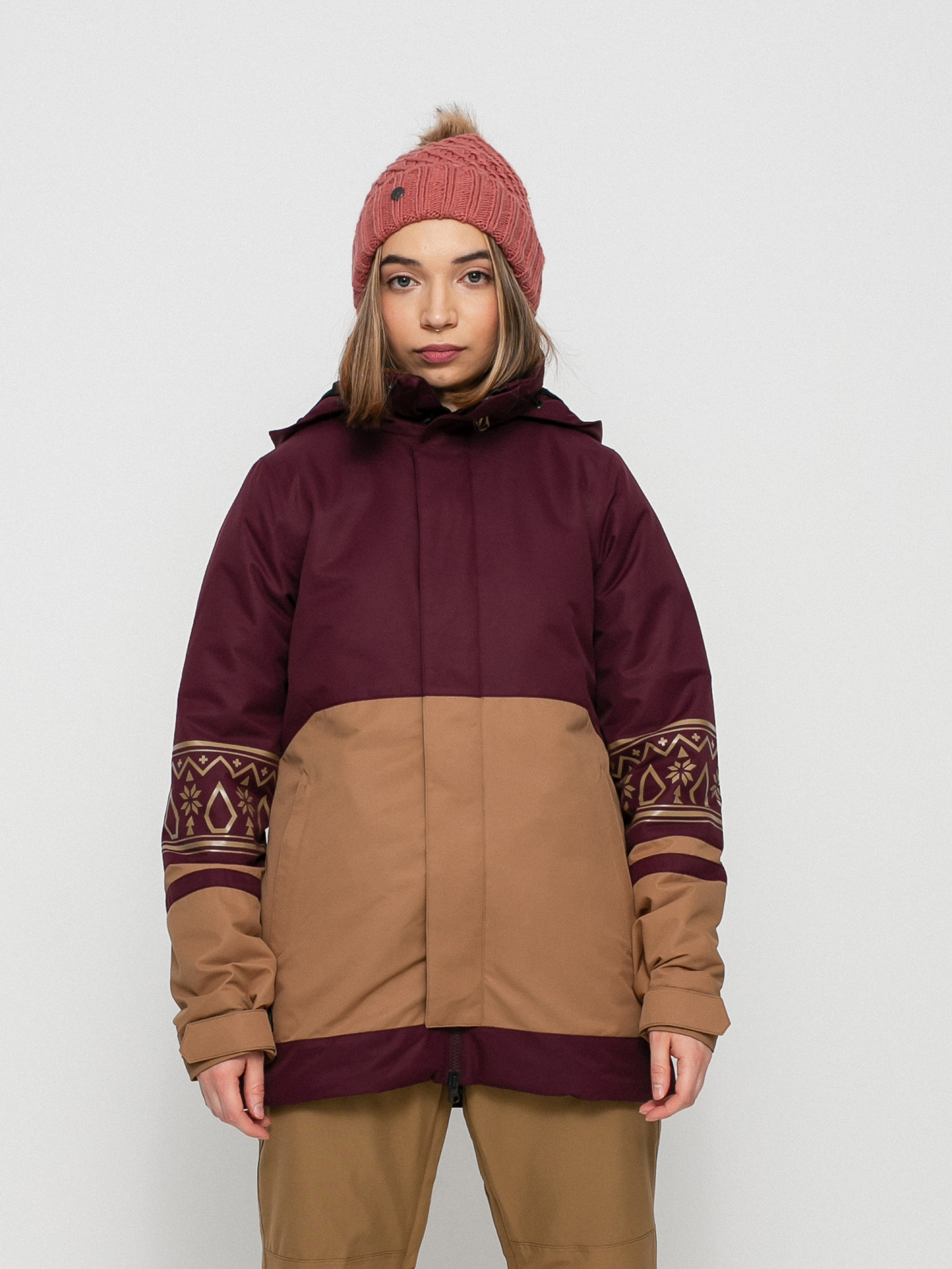 Damska Kurtka snowboardowa Volcom Westland Ins (merlot)