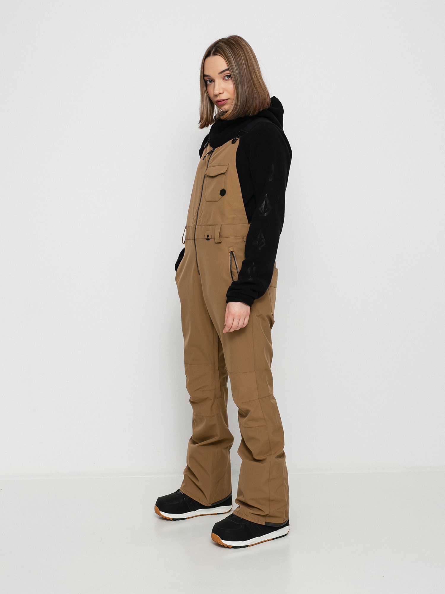 Damskie Spodnie snowboardowe Volcom Swift Bib Overall (coffee)