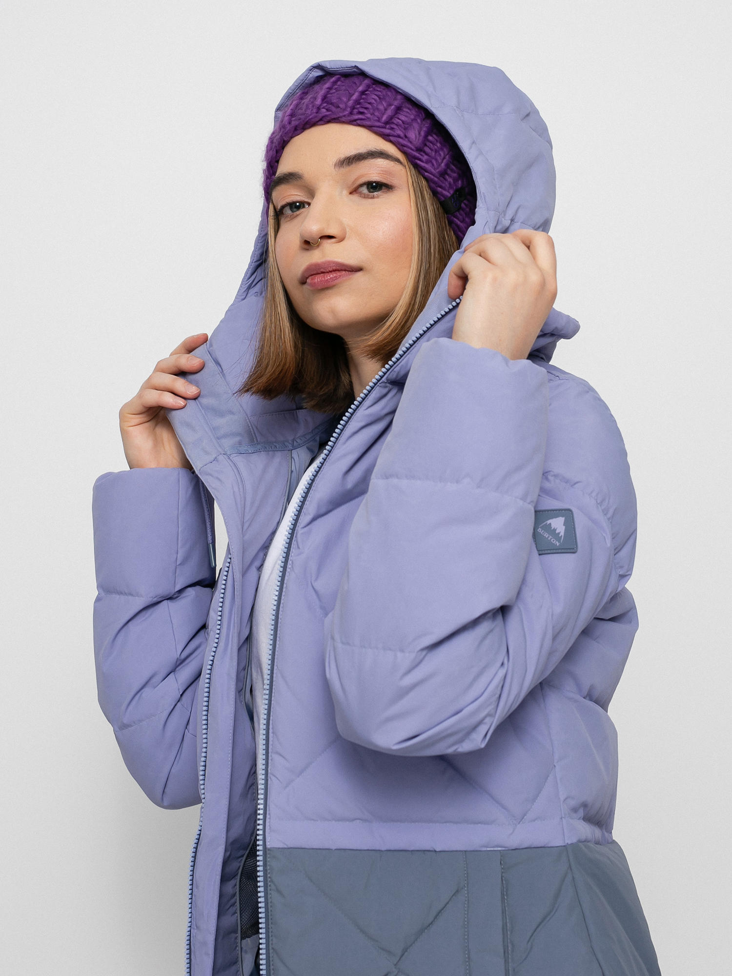 Kurtka Burton Chescott Down Wmn (foxglove violet/folkstone gray)