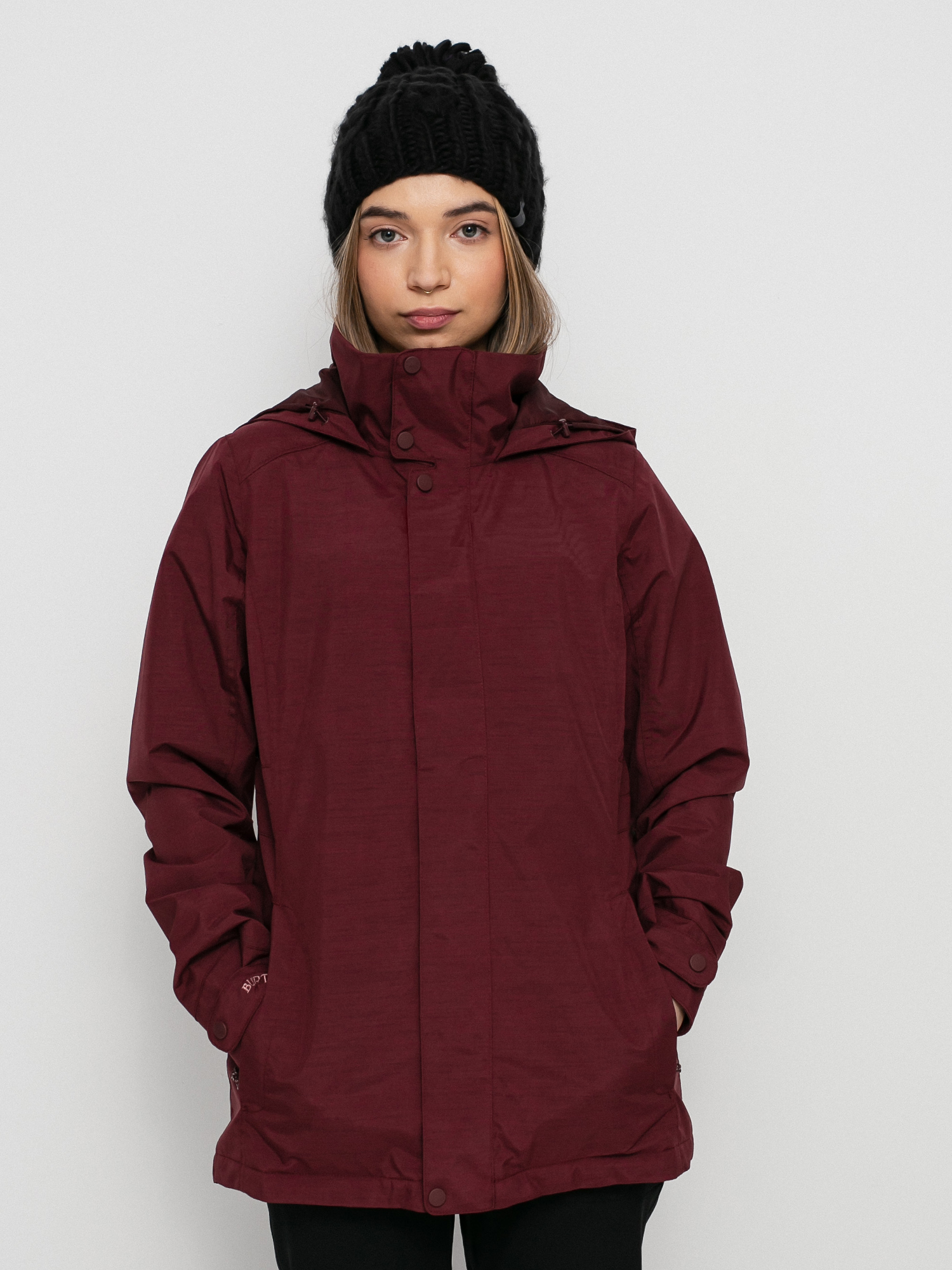 Kurtka snowboardowa Burton Jet Set Wmn - bordowy (port royal heather)