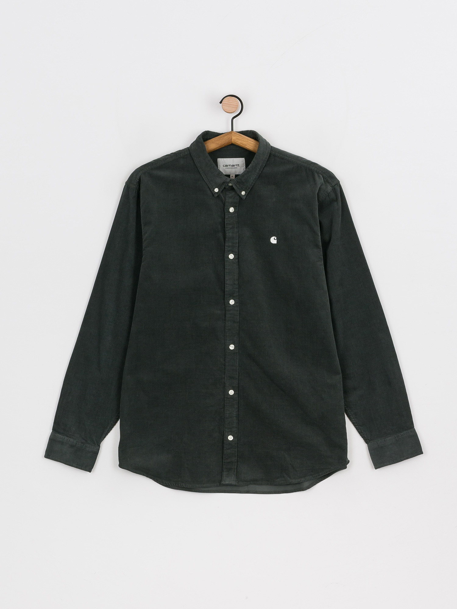 Koszula Carhartt WIP Madison Fine Cord (hemlock green/white)