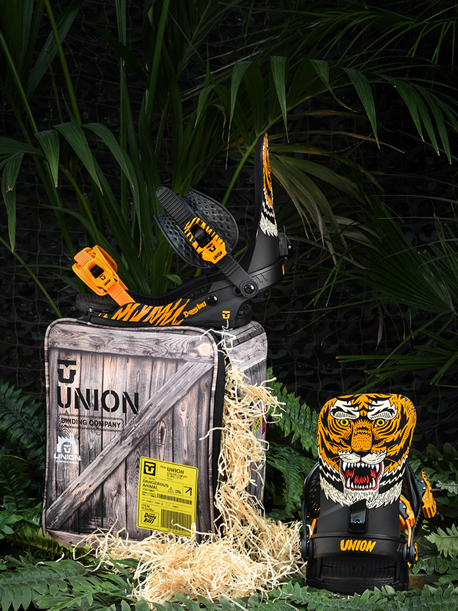 Męskie Wiązania snowboardowe Union Danny Kass 10 Year (tiger style)