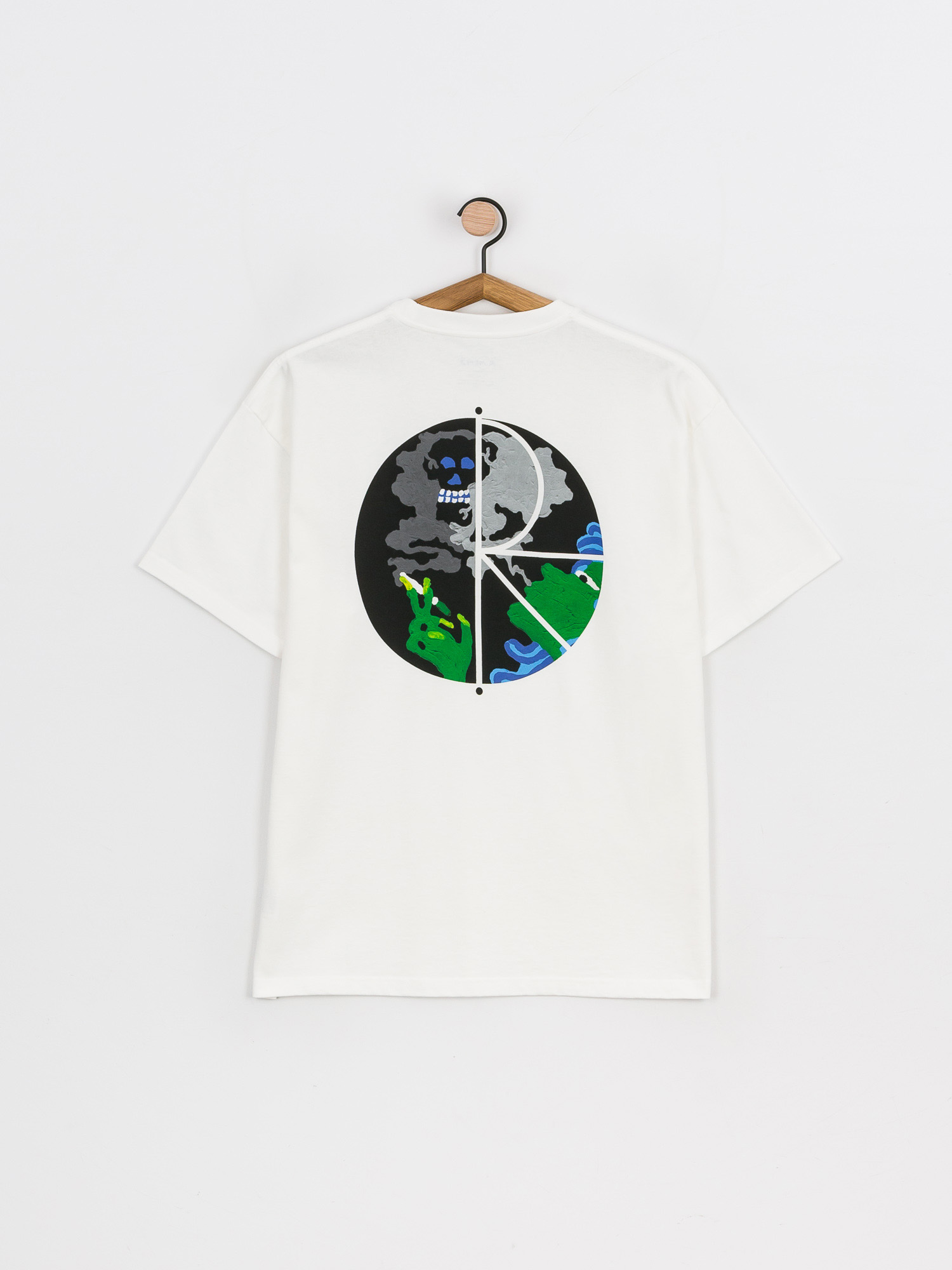 T-shirt Polar Skate Smoking Lady Fill Logo (white)