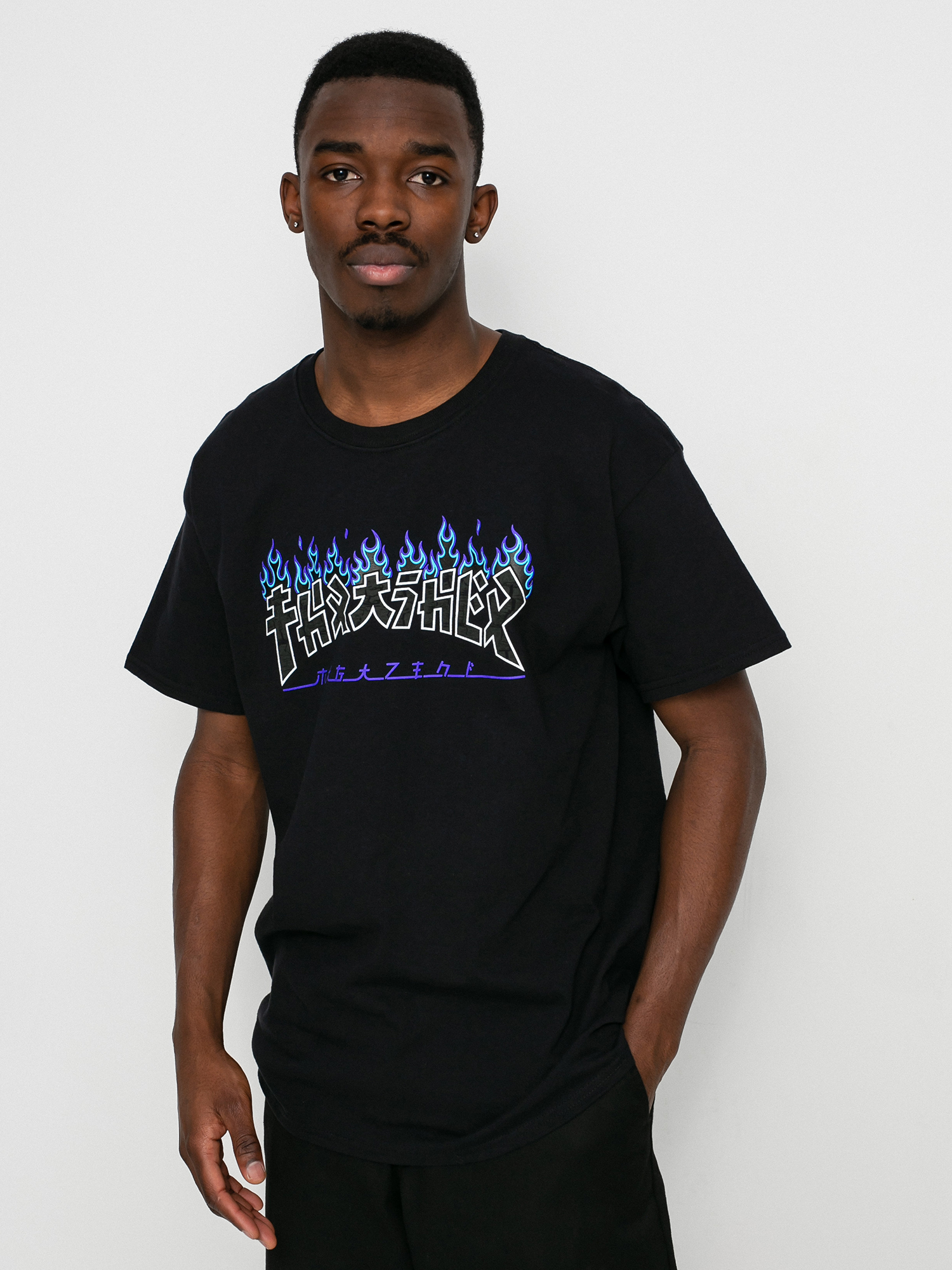 T-shirt Thrasher Godzilla Charred (black)