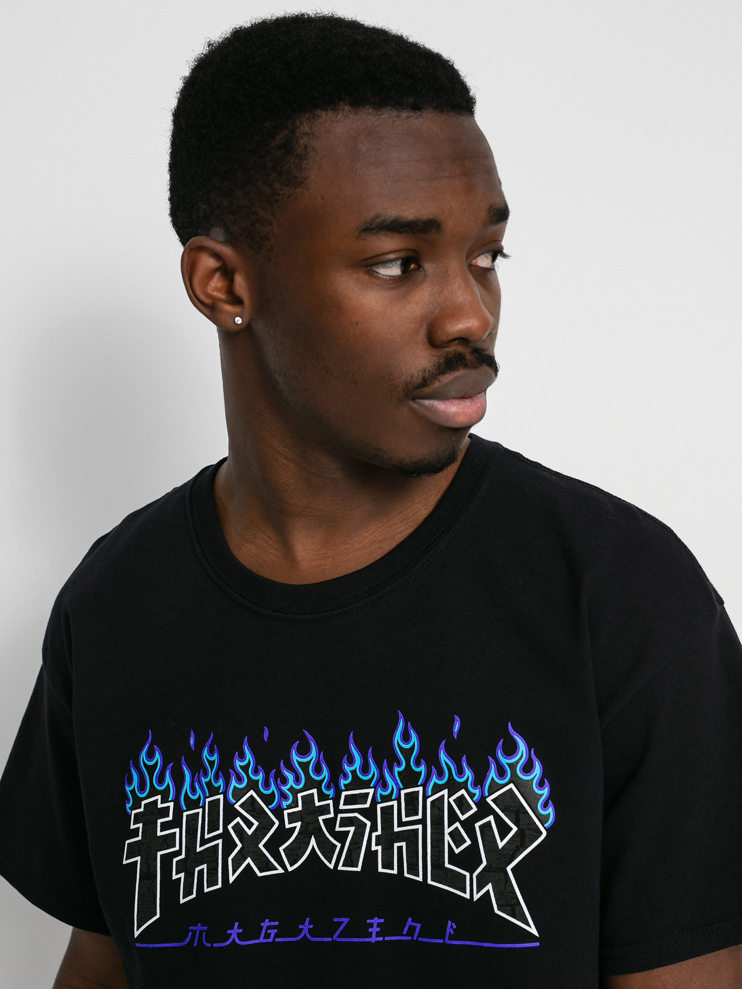 T-shirt Thrasher Godzilla Charred (black)