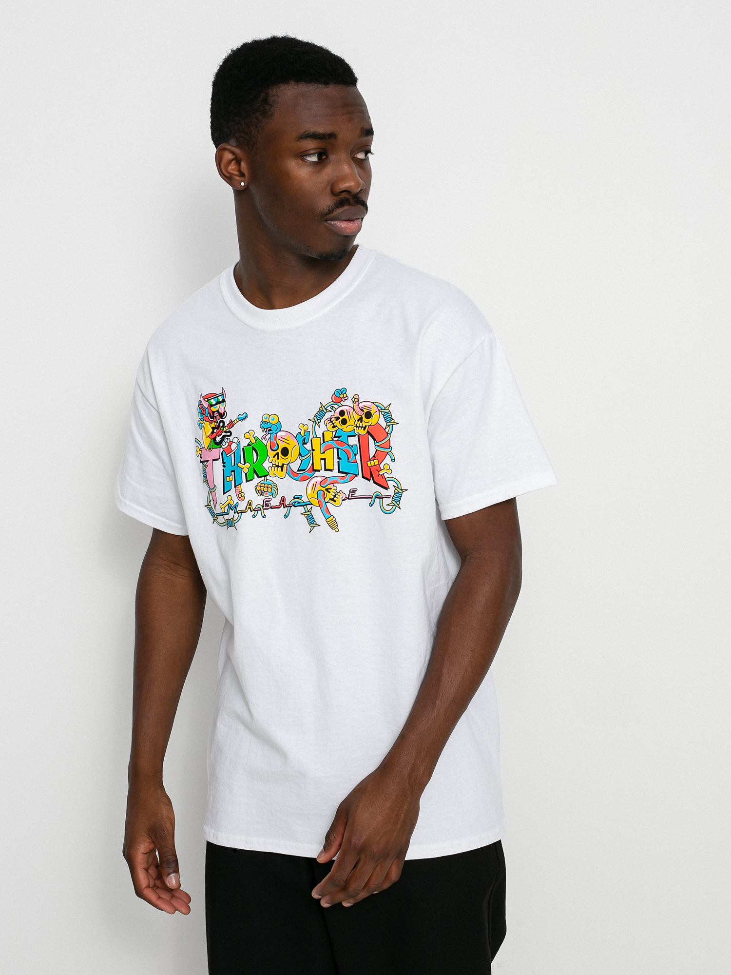 T-shirt Thrasher Devil'S Music (white)