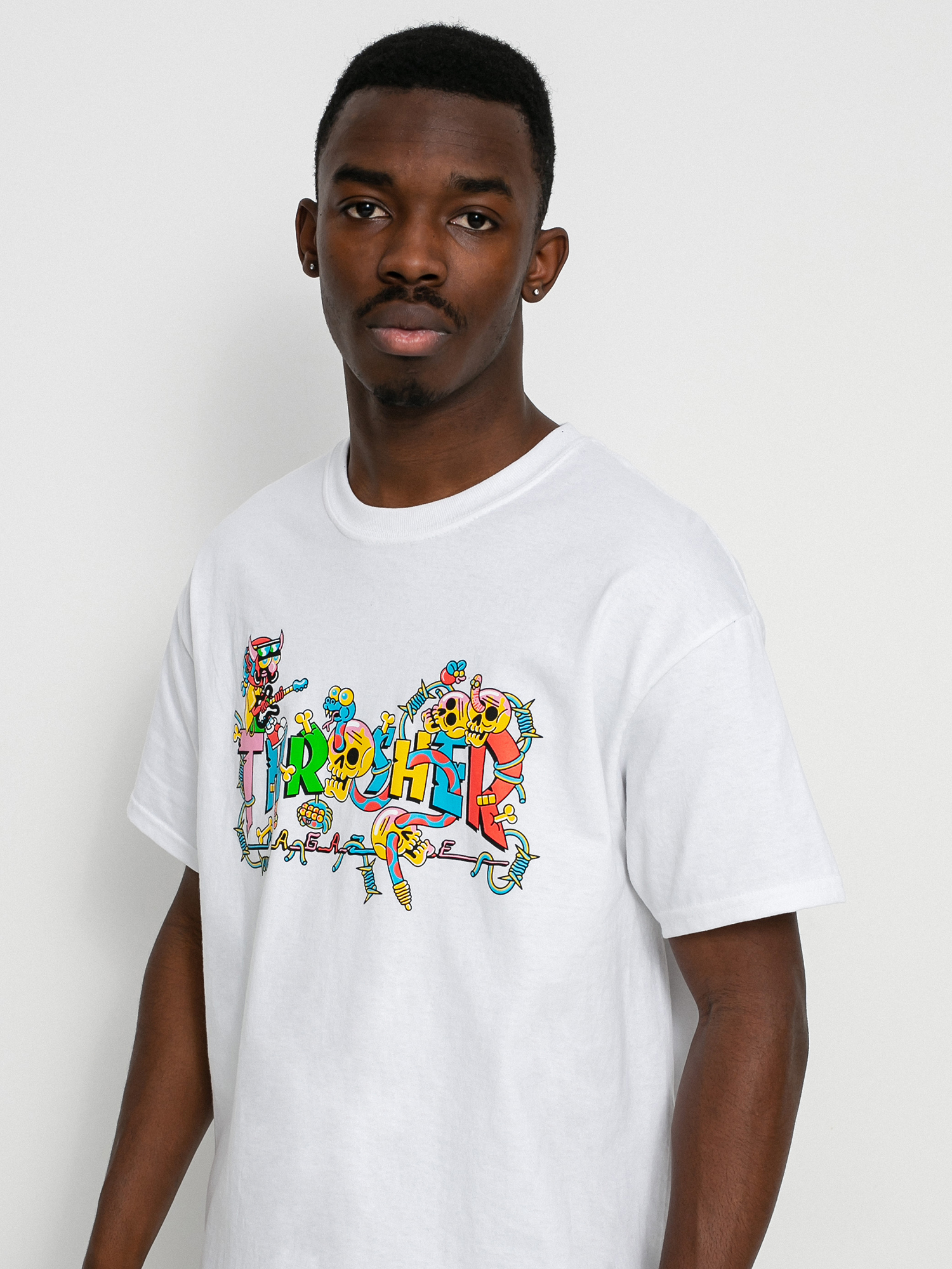 T-shirt Thrasher Devil'S Music (white)