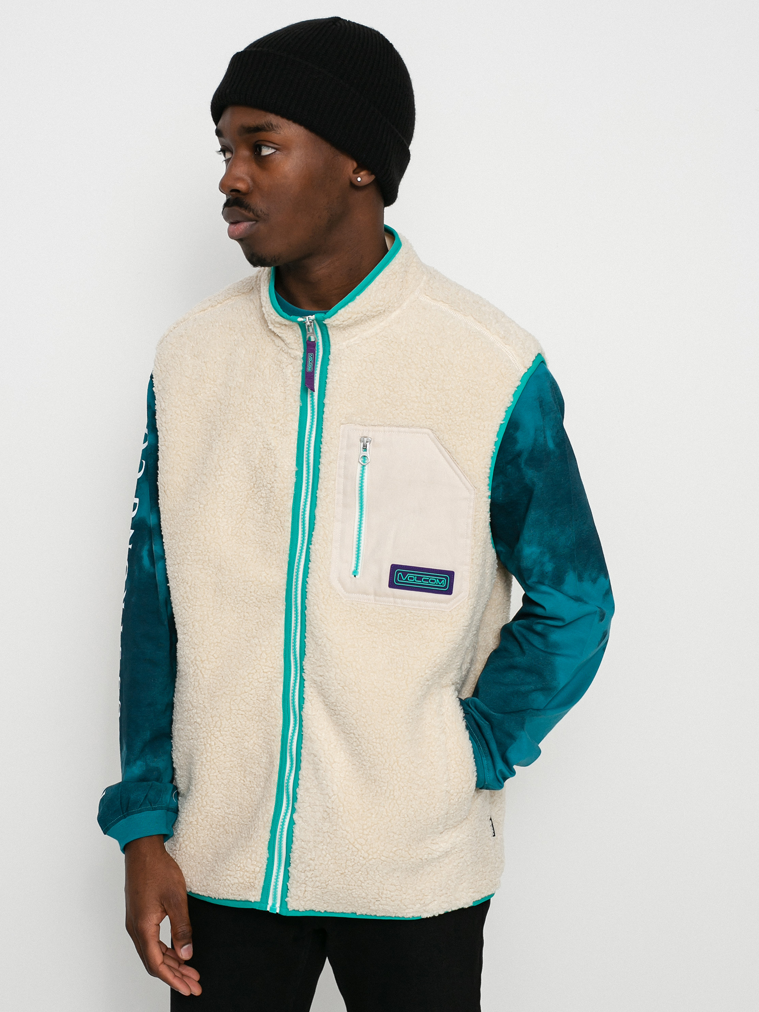 Kamizelka Volcom Muzzer Fuzzar Vest (whitecap grey)