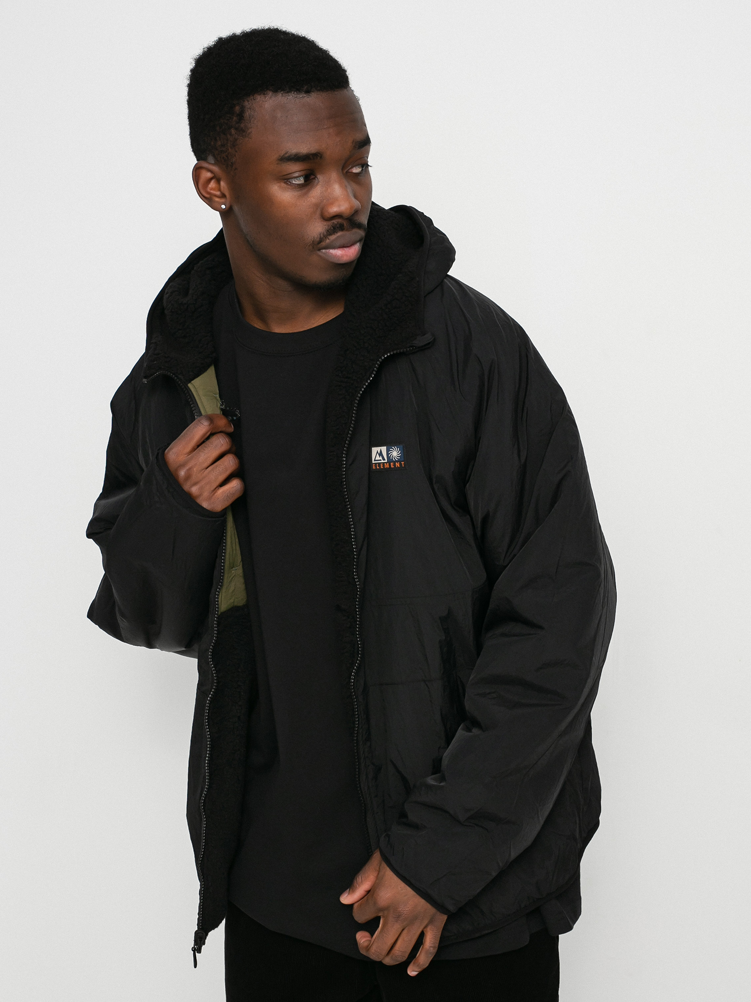 Bluza z kapturem Element Wolfe ZHD (flint black)