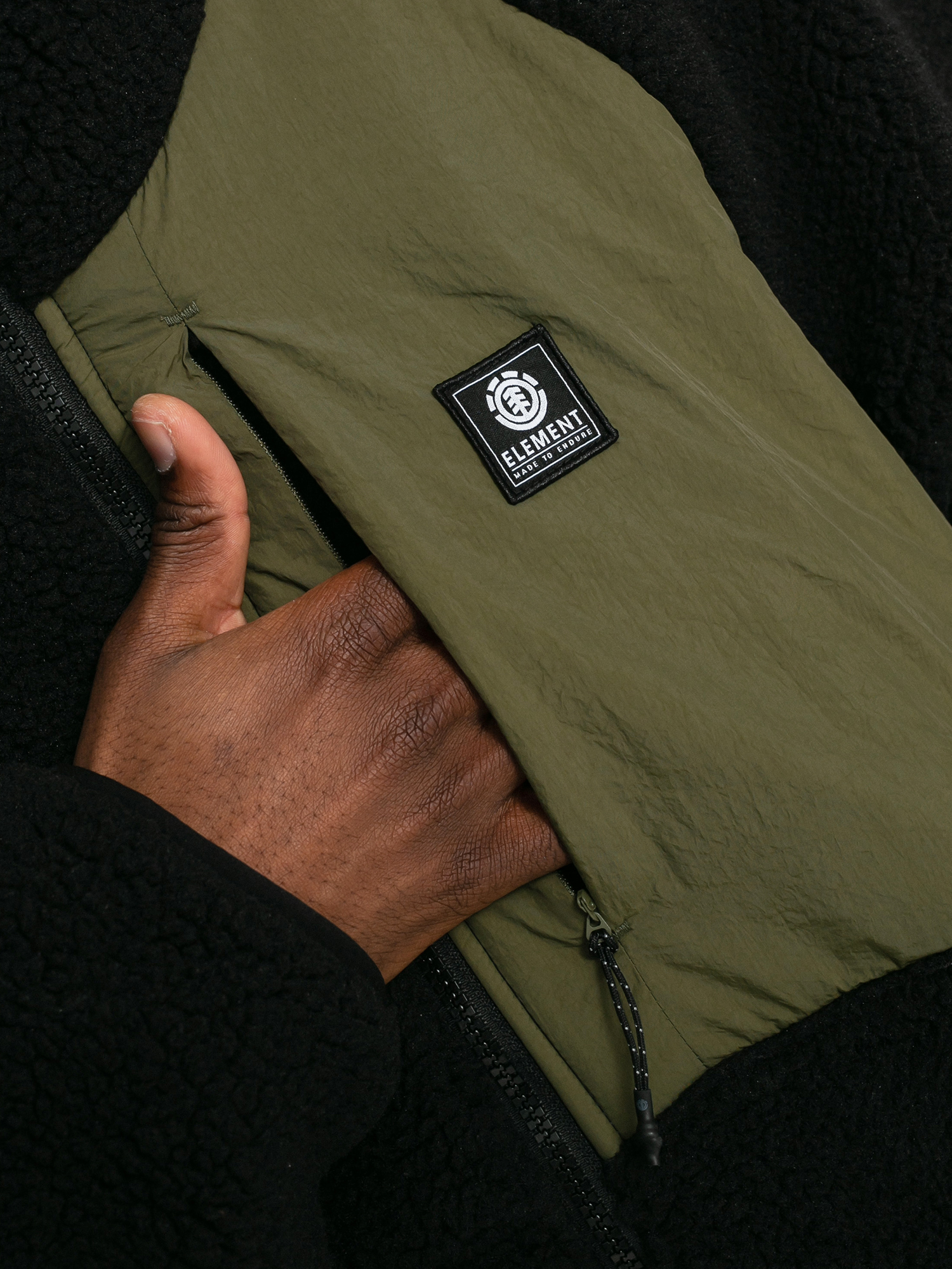 Bluza z kapturem Element Wolfe ZHD (flint black)