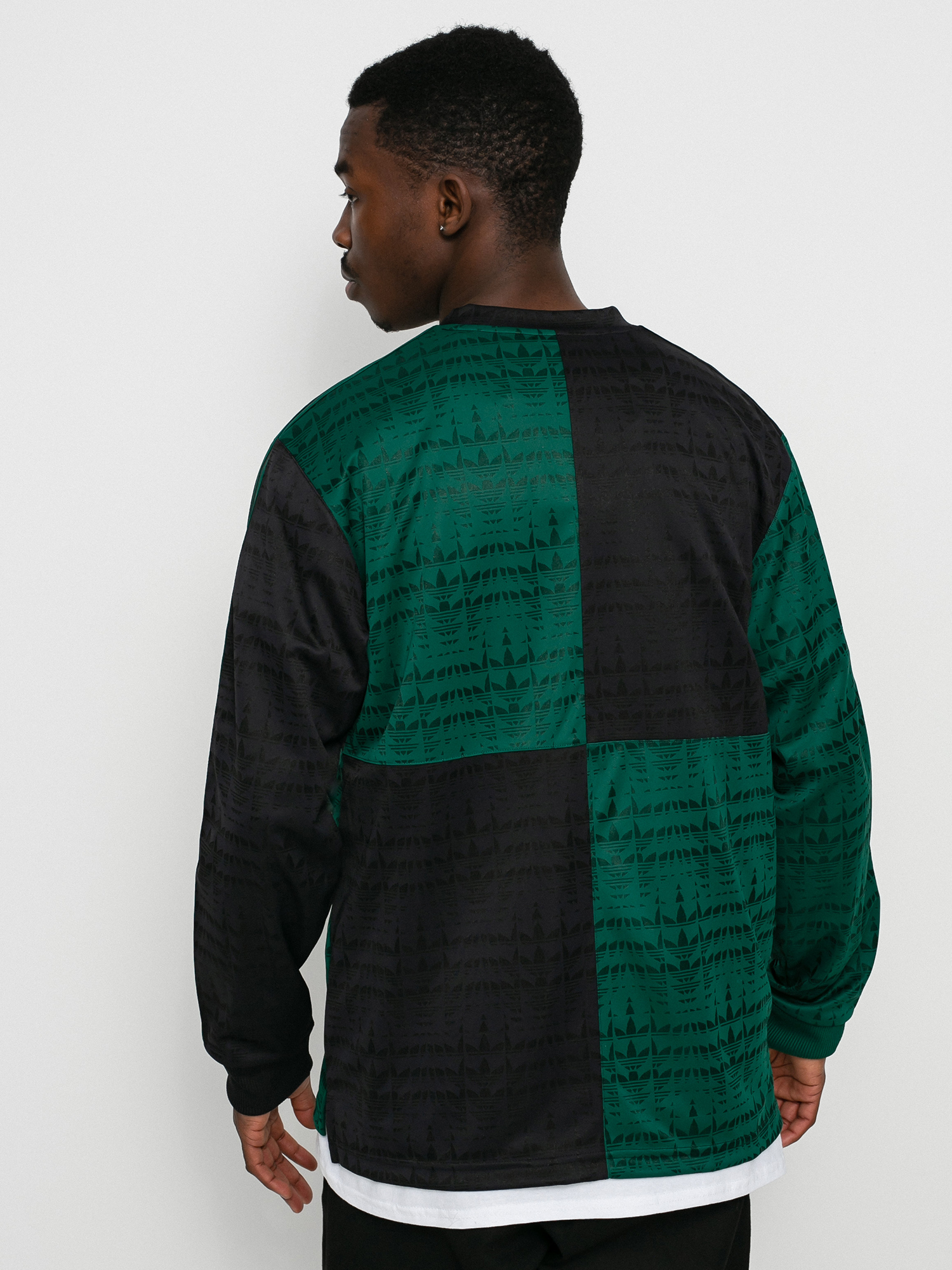 Longsleeve adidas Ls Checker Jrsy (cgreen/black)