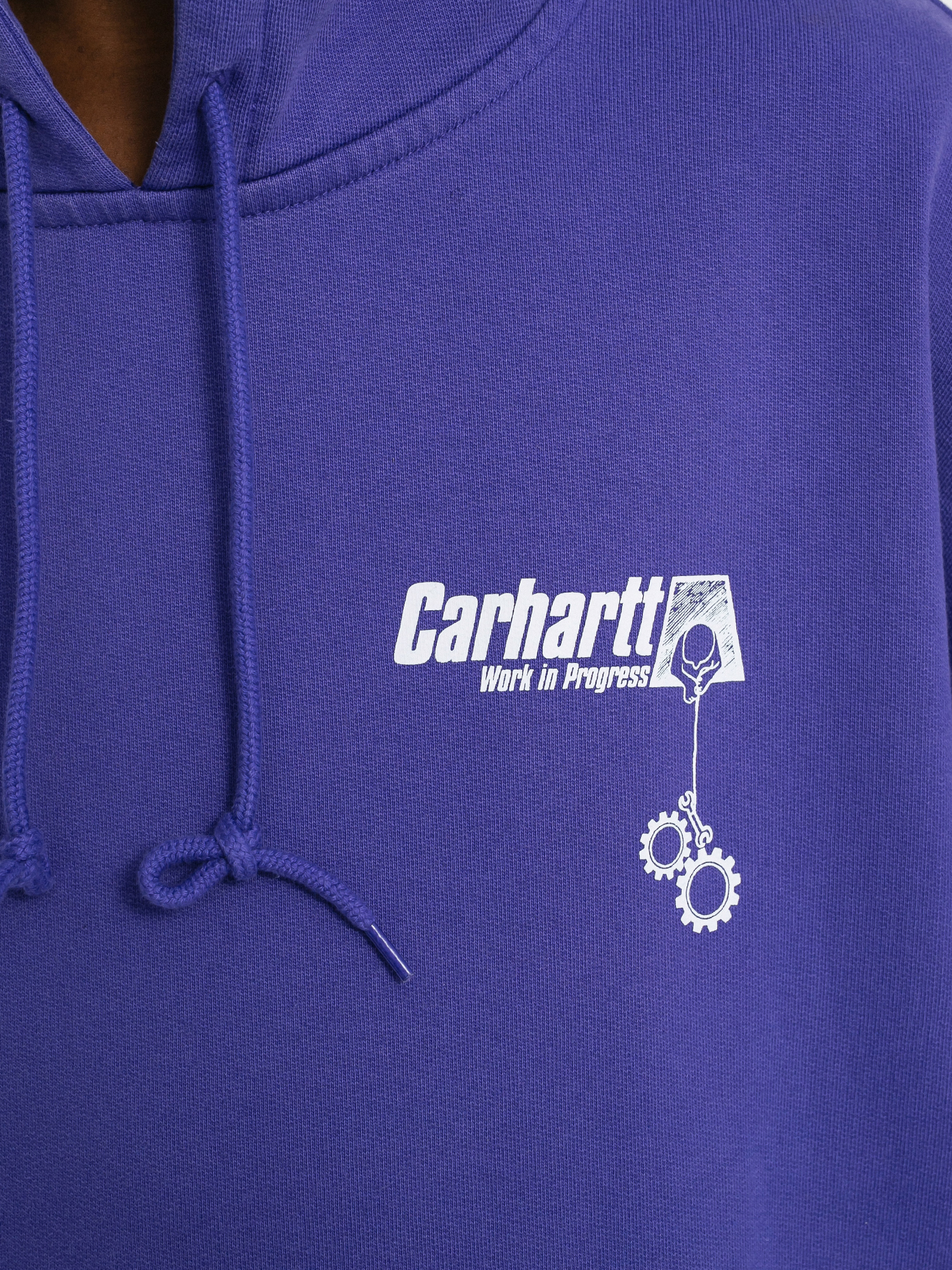 Bluza z kapturem Carhartt WIP Scramble HD (razzmic/white)