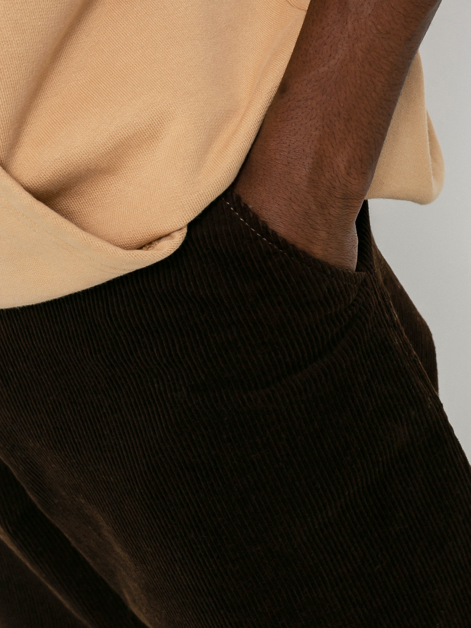 Spodnie Nervous Cord (dark brown)