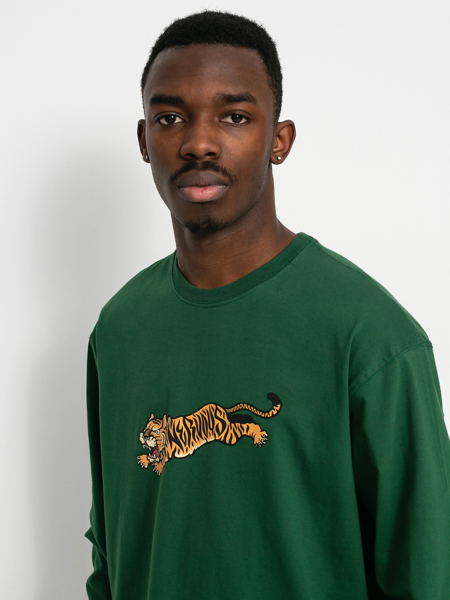 Longsleeve Nervous Tiger (dark green)