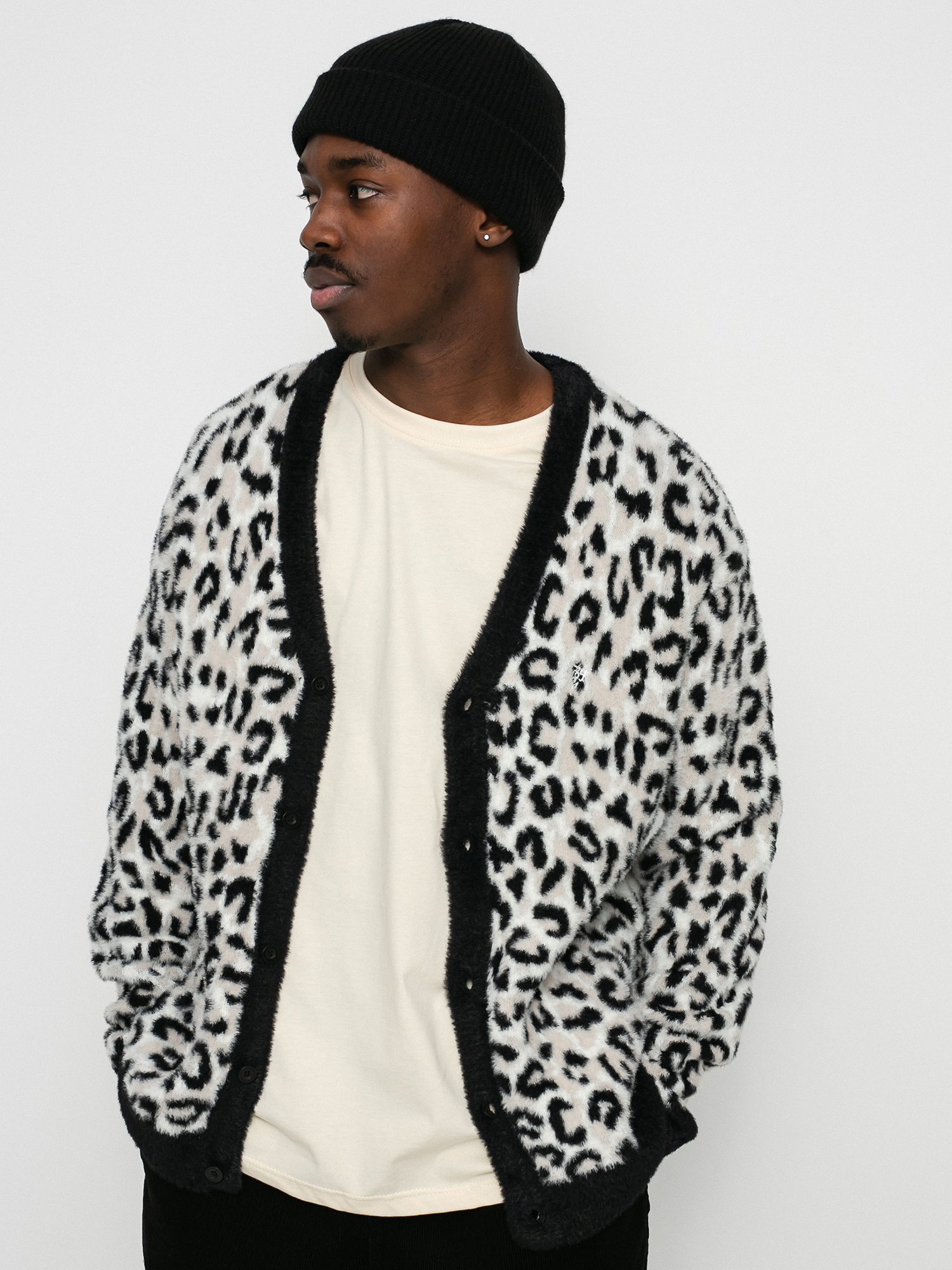 Kardigan HUF Snow Leopard (white)