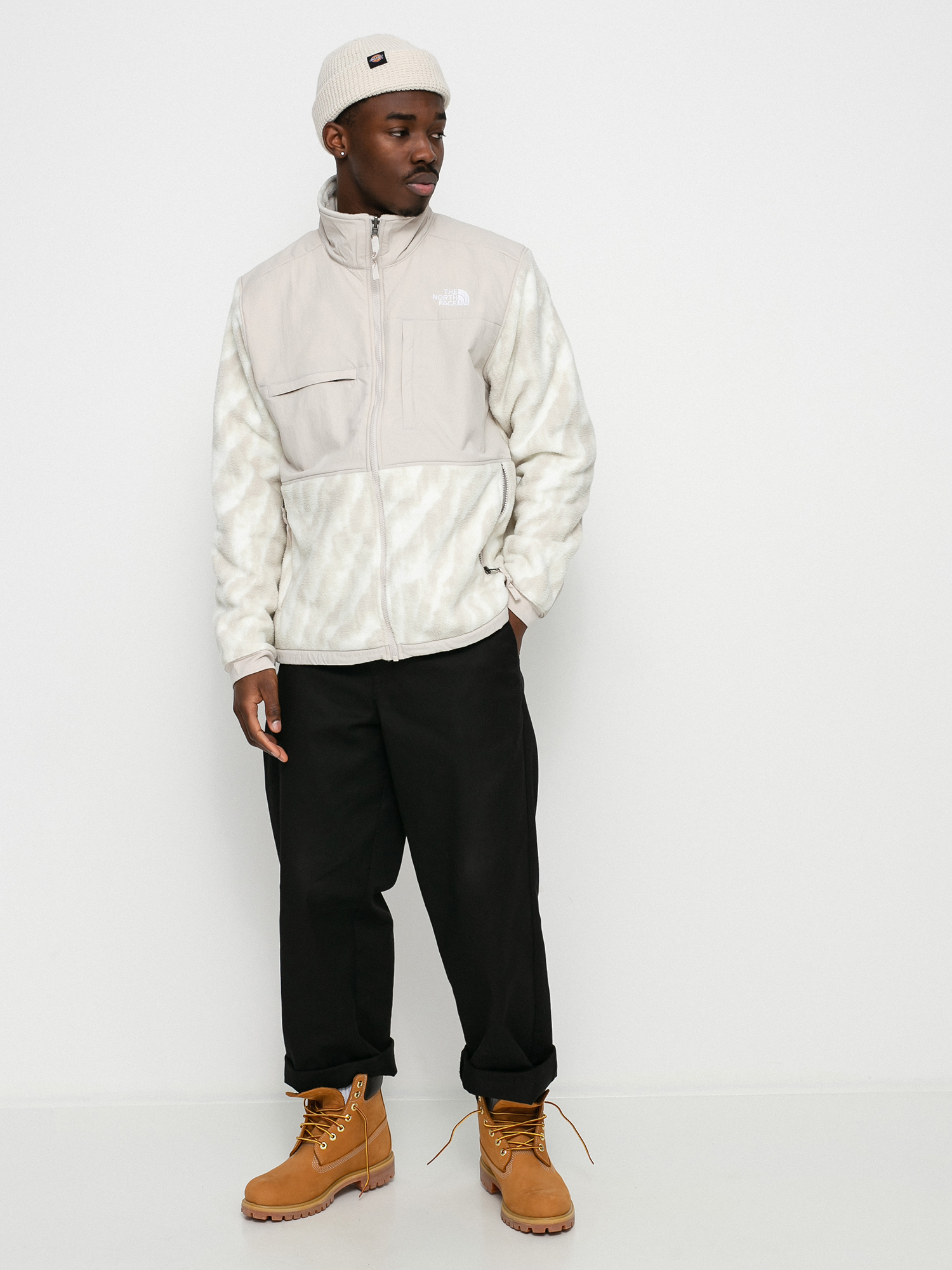 Męski Polar The North Face Denali 2 (silver grey wooden tiger print)