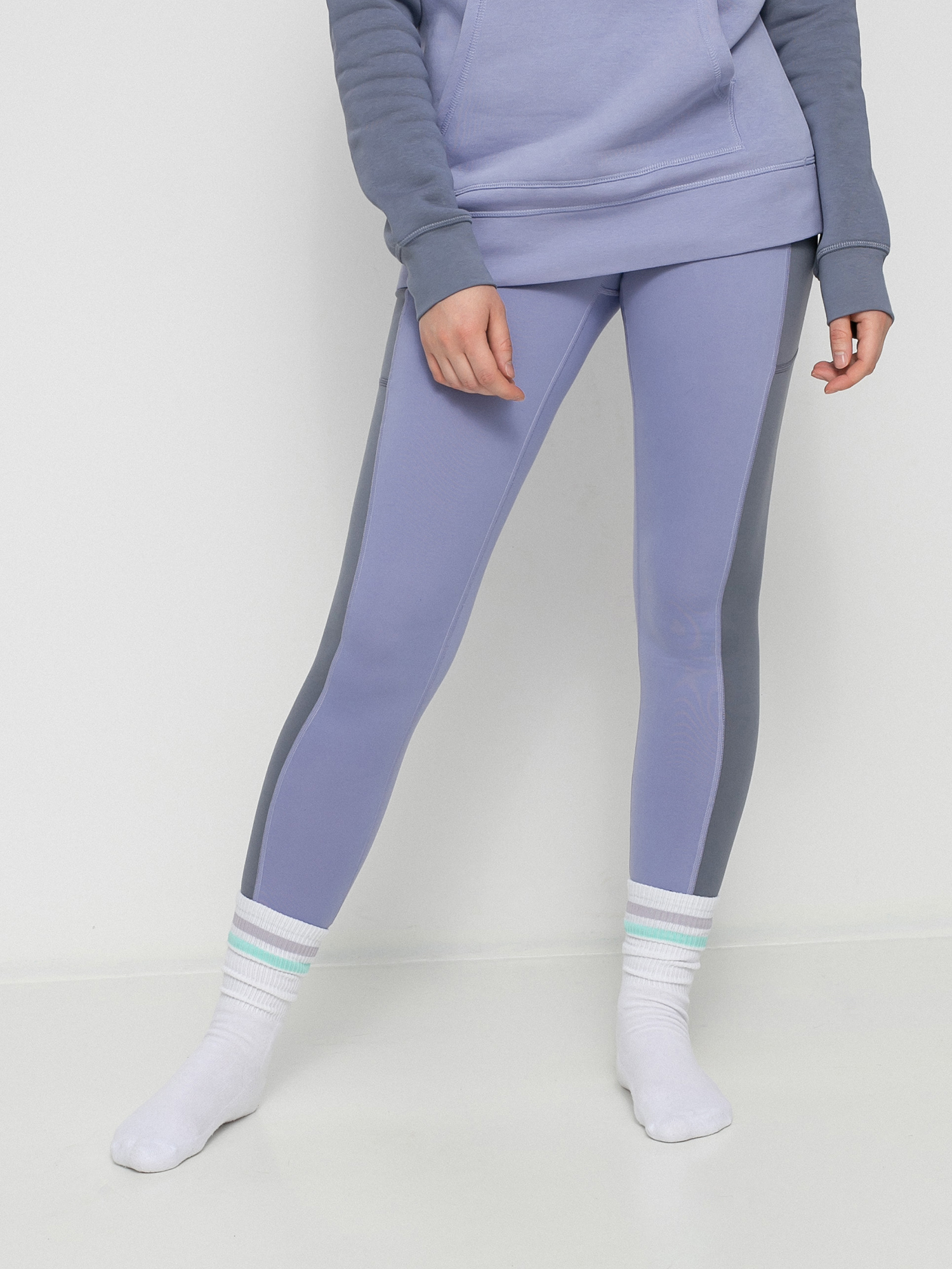 Damskie Legginsy aktywne Burton Midweight X Base Layers (folkstone gray/foxglove violet)