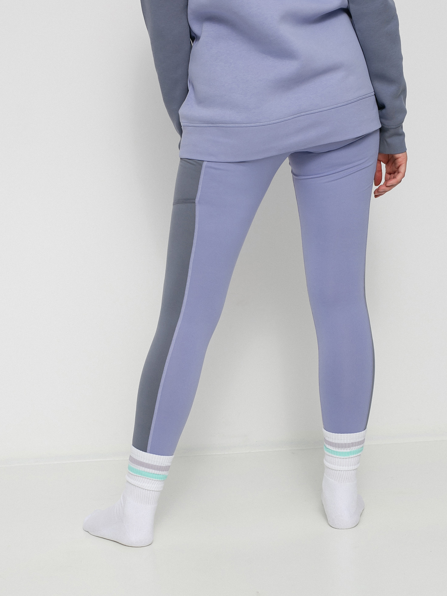 Damskie Legginsy aktywne Burton Midweight X Base Layers (folkstone gray/foxglove violet)