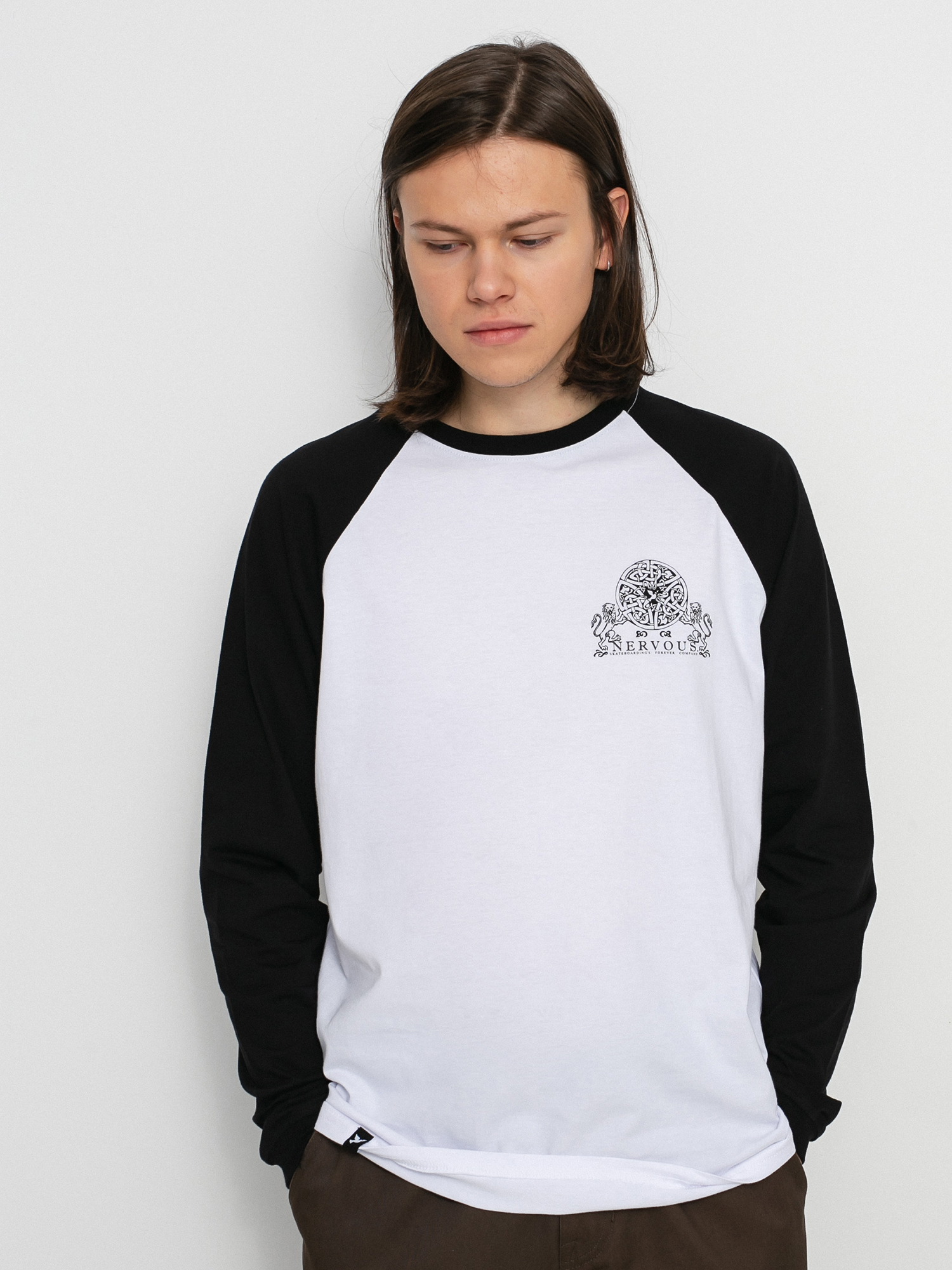 Longsleeve Nervous Forever (black/white)