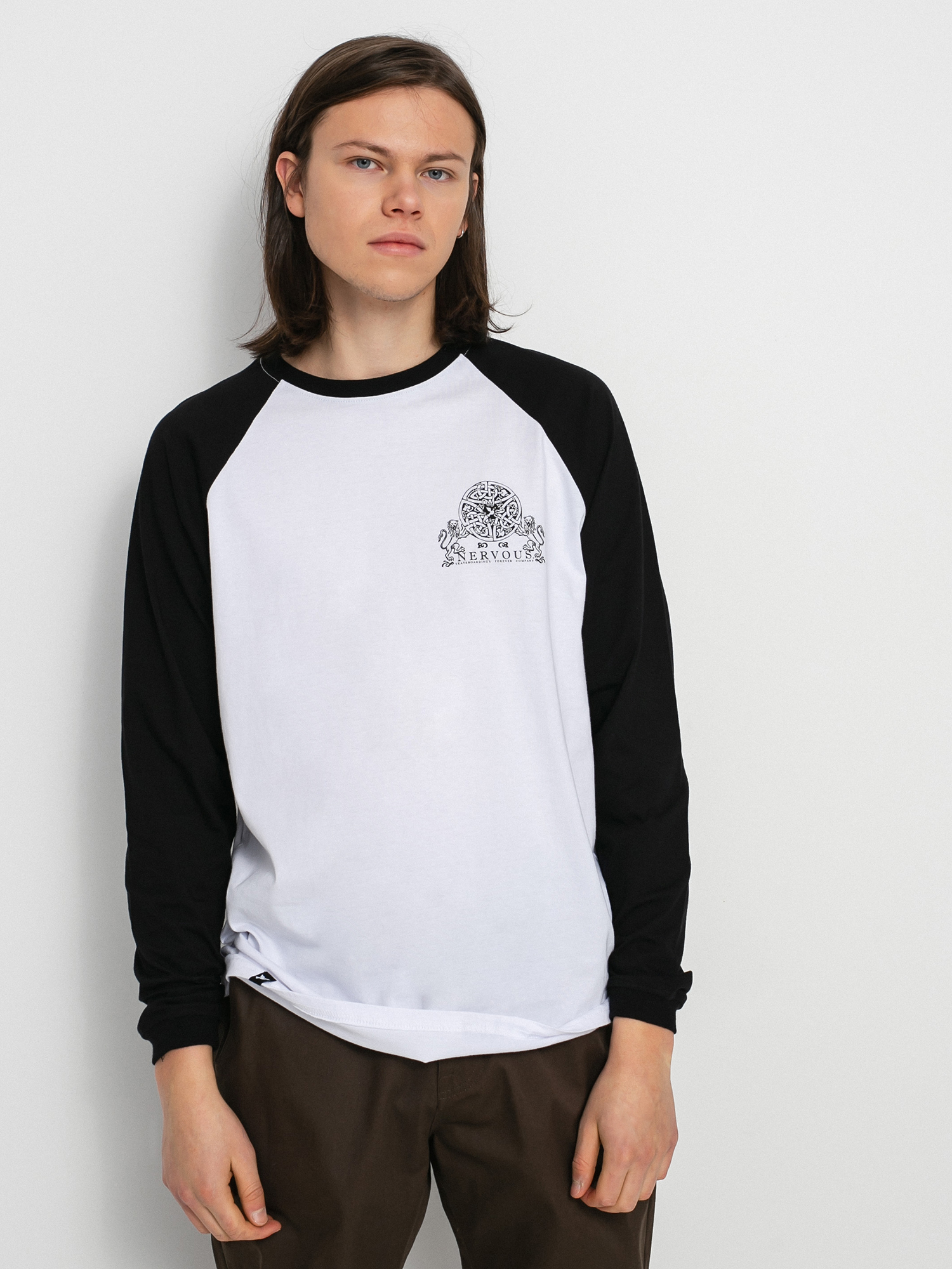Longsleeve Nervous Forever (black/white)