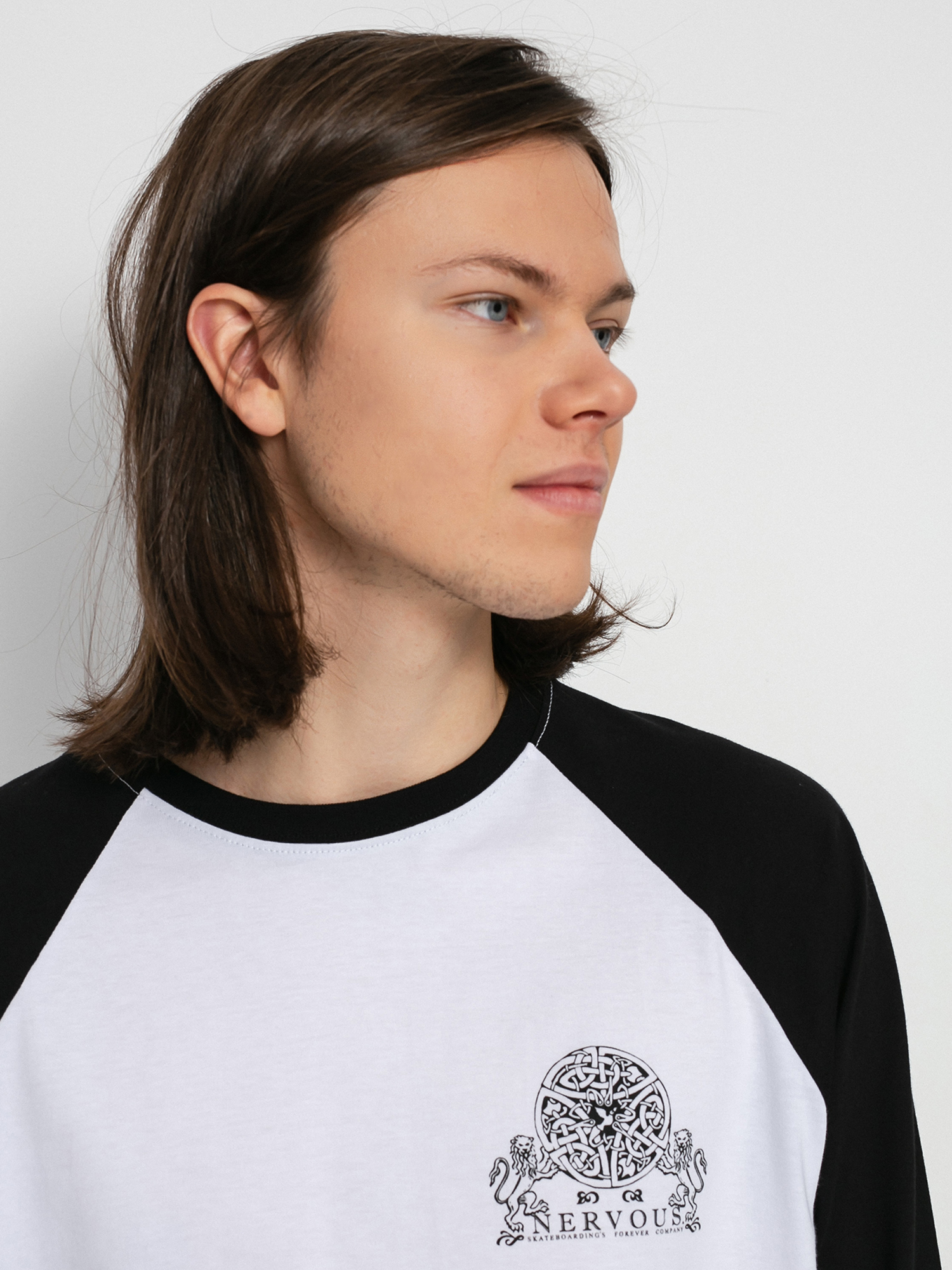 Longsleeve Nervous Forever (black/white)