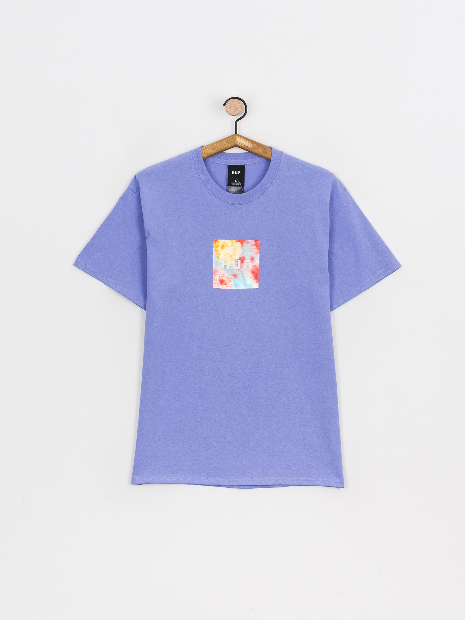 T-shirt HUF Foil Flower Box Logo (violet)