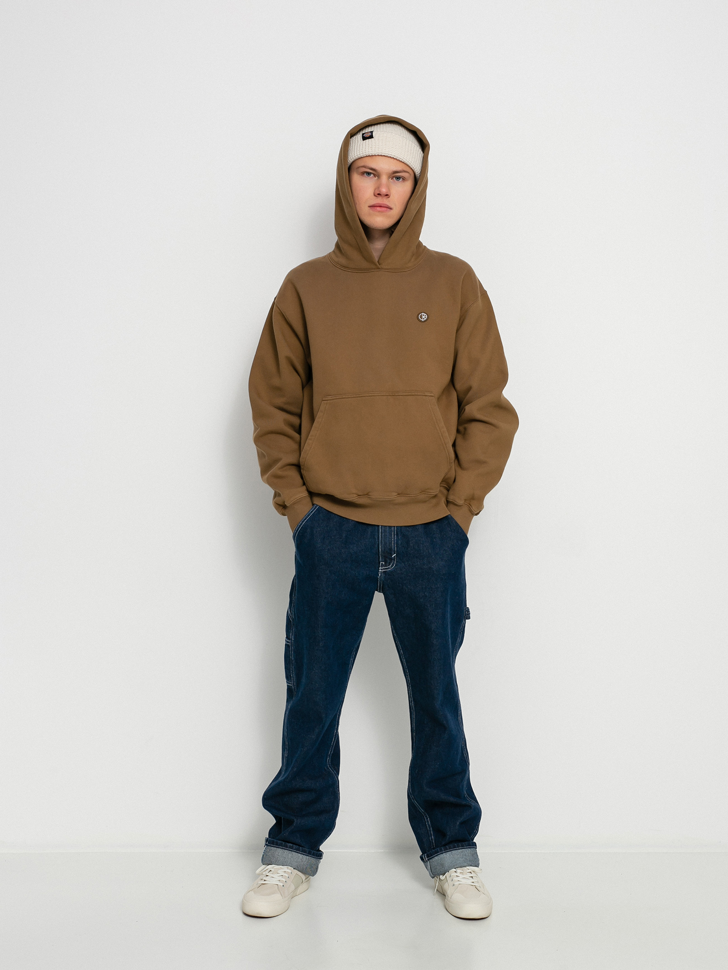 Bluza z kapturem Polar Skate Patch HD (brass)
