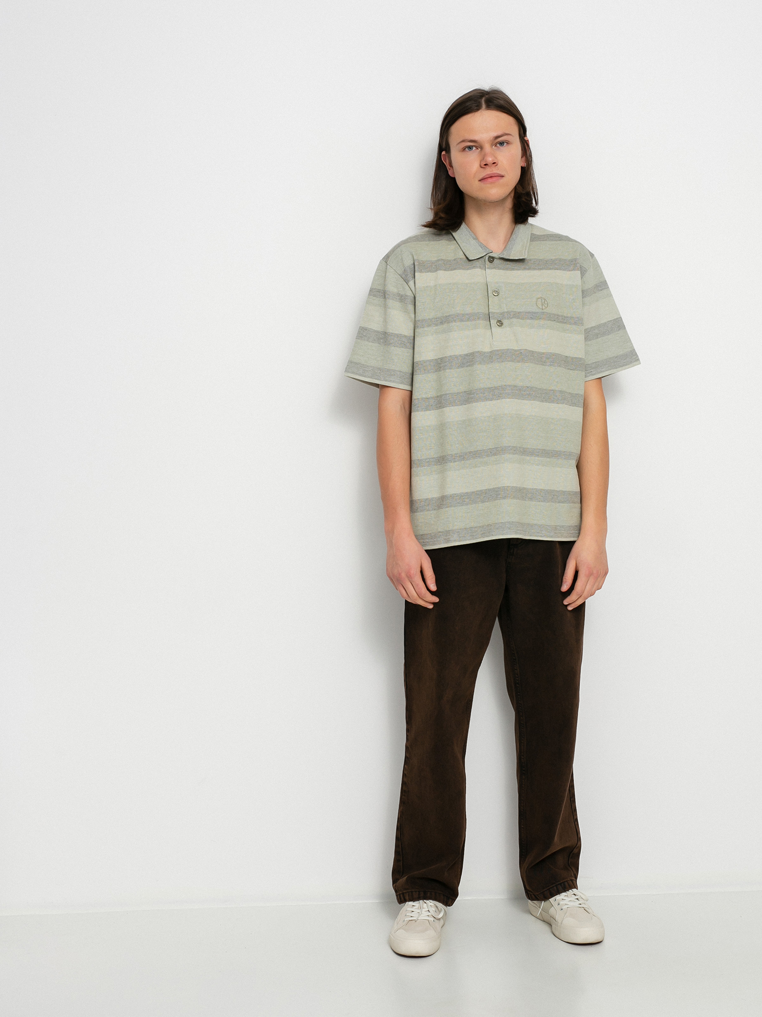 Polo Polar Skate Multistripe (soft green)