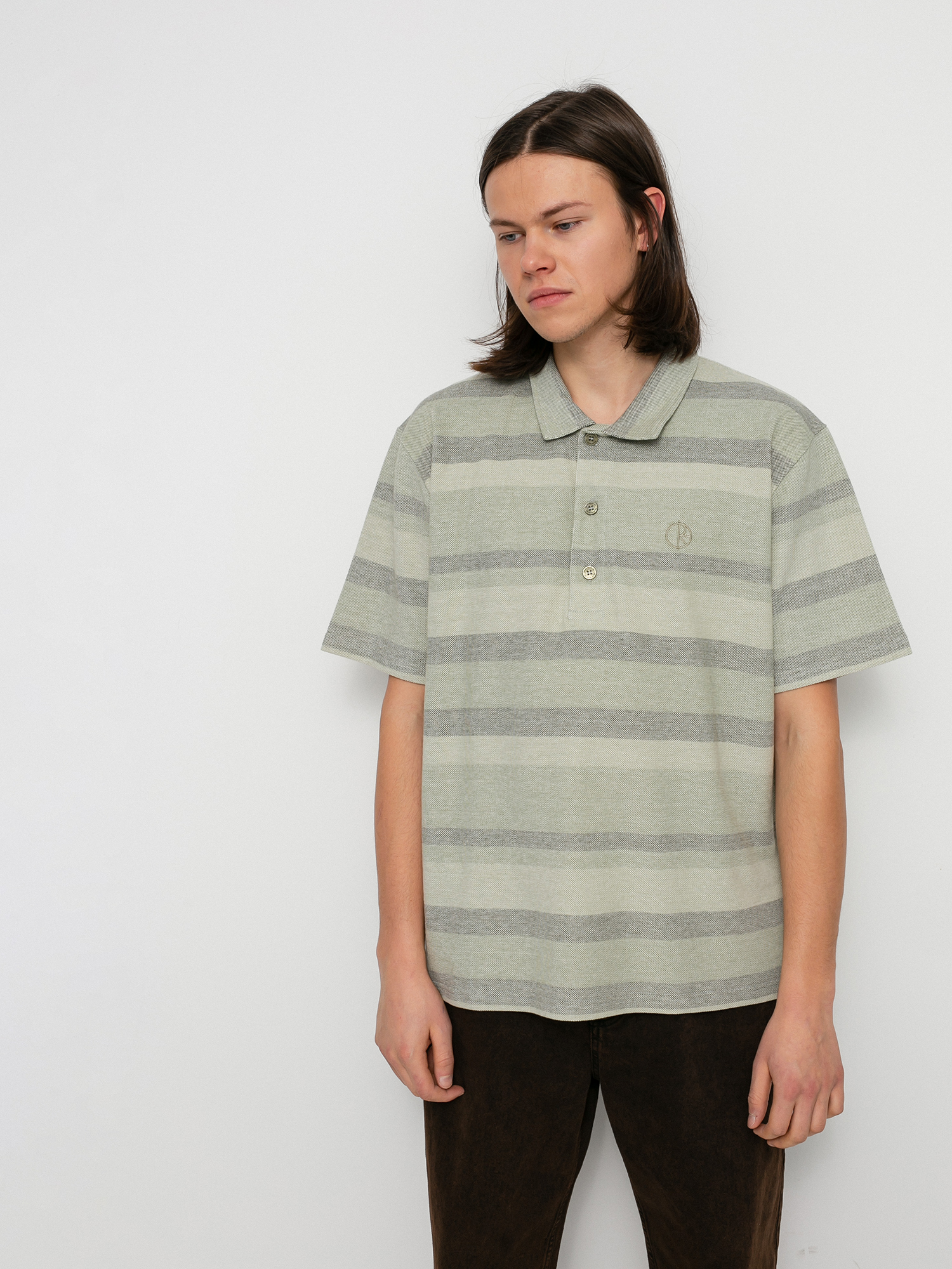 Polo Polar Skate Multistripe (soft green)