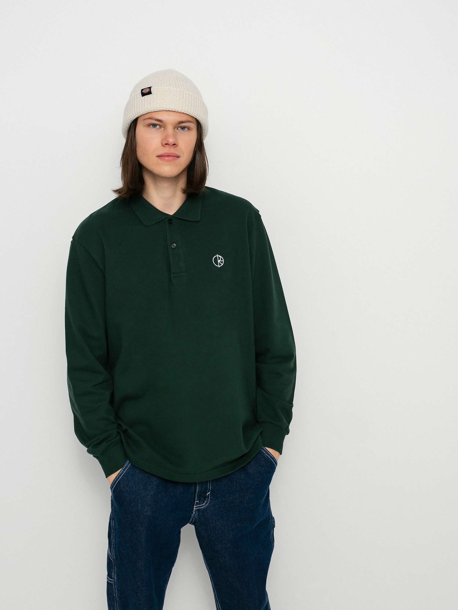 Longsleeve Polar Skate Polo (dark green)