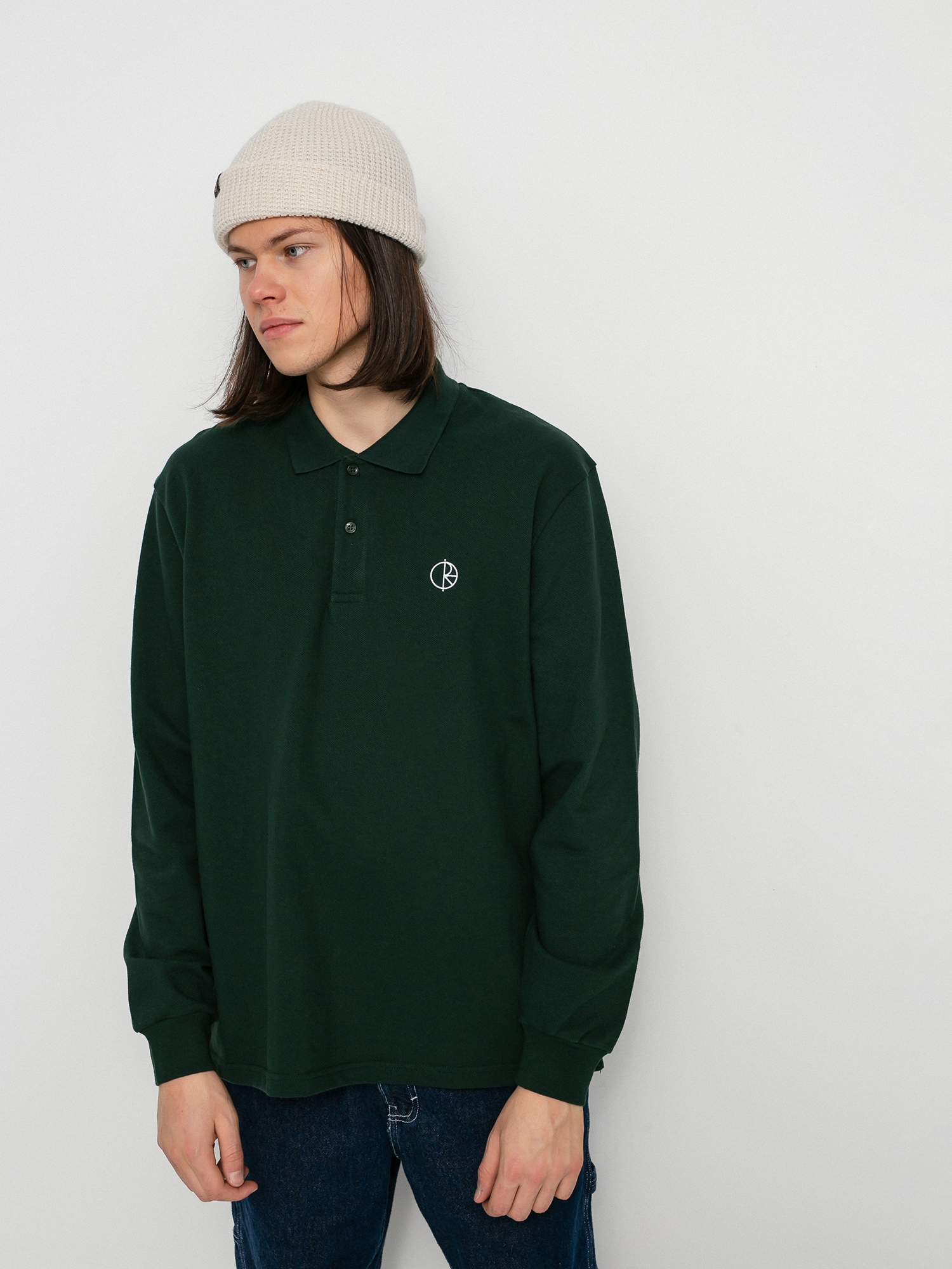 Longsleeve Polar Skate Polo (dark green)