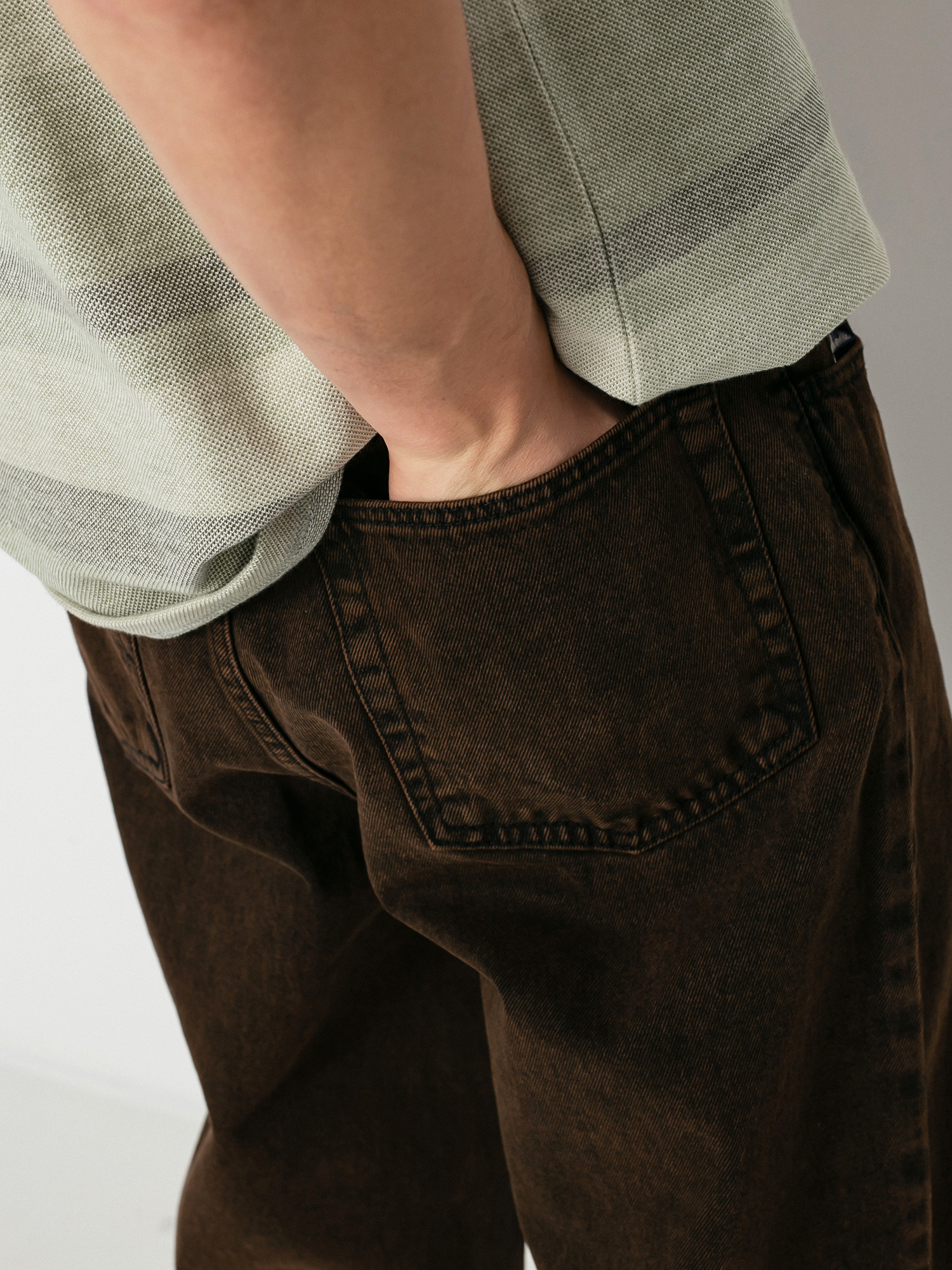Spodnie Polar Skate 93 Denim (brown black)