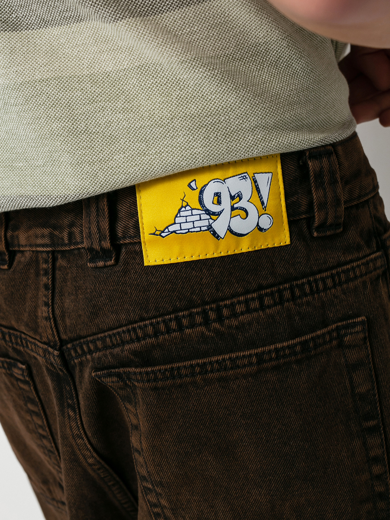 Spodnie Polar Skate 93 Denim (brown black)